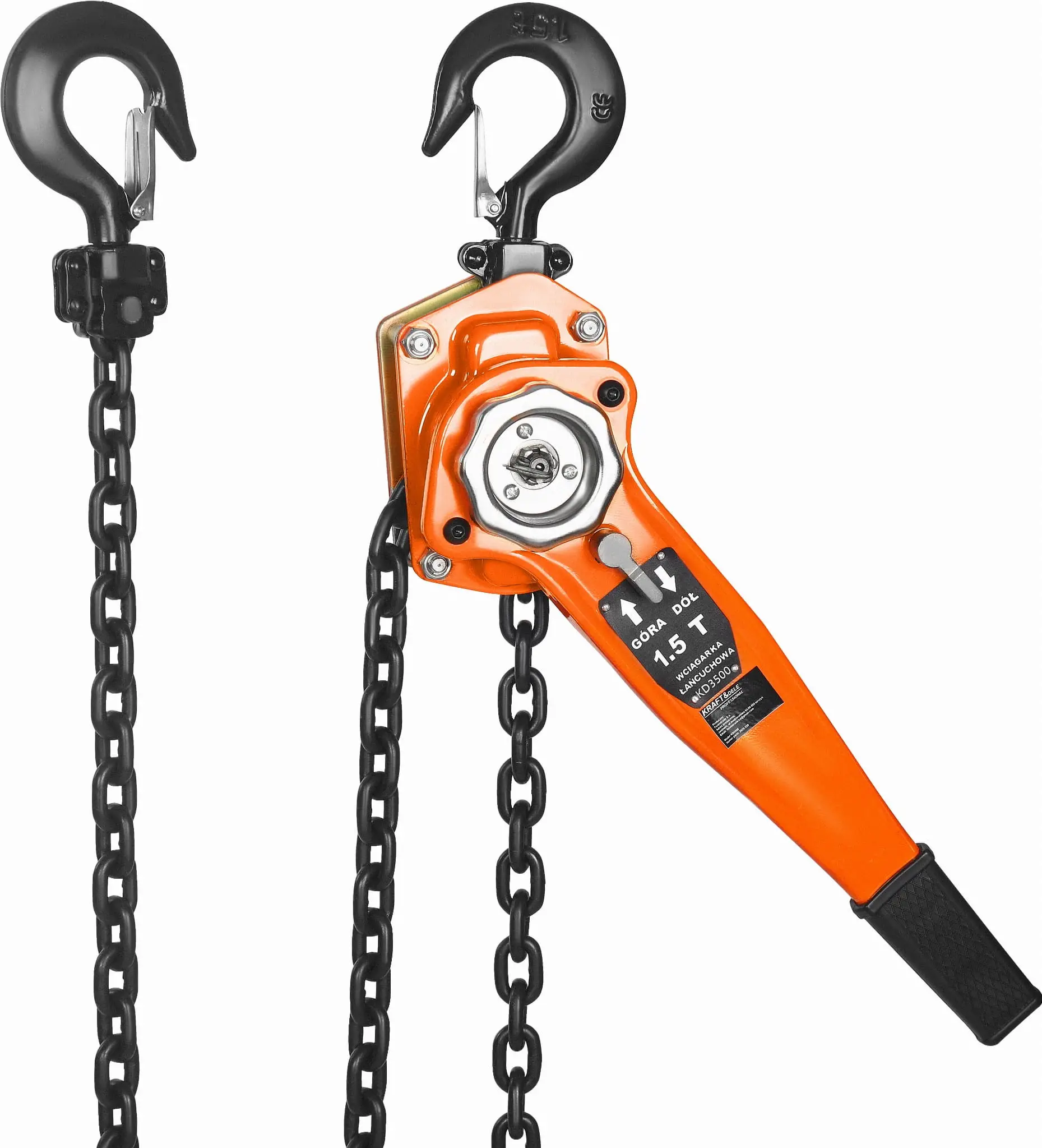 Troliu cu clichet 1.5T 3M KD3500 – Palan Manual 1500 kg KRAFT&DELE — imaginea 3