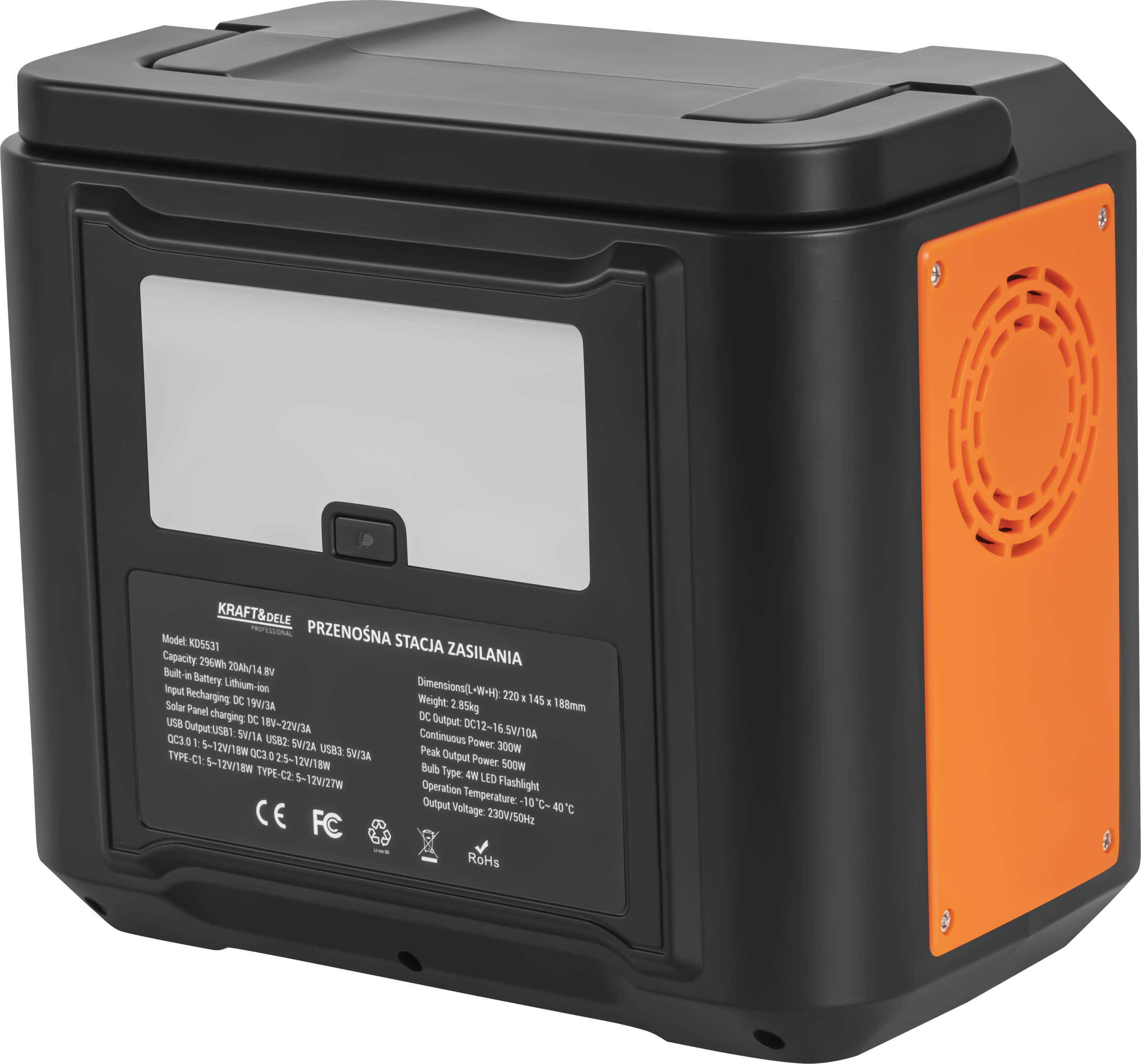 Statie de alimentare portabila 300W, Kraft&Dele , KD5531