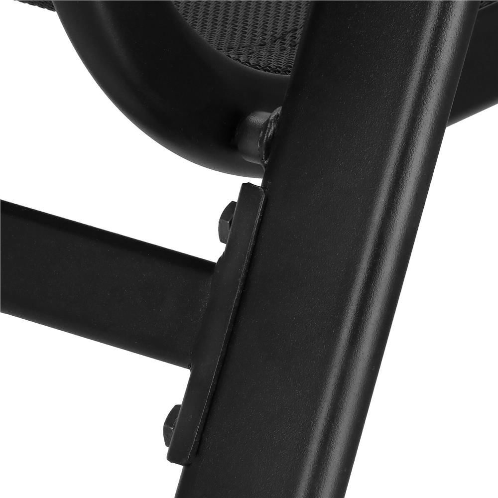 Set mobilier gradina, 2 scaune si masa rotunda, blat sticla, cadru metalic, 60x70 cm, negru — imaginea 11