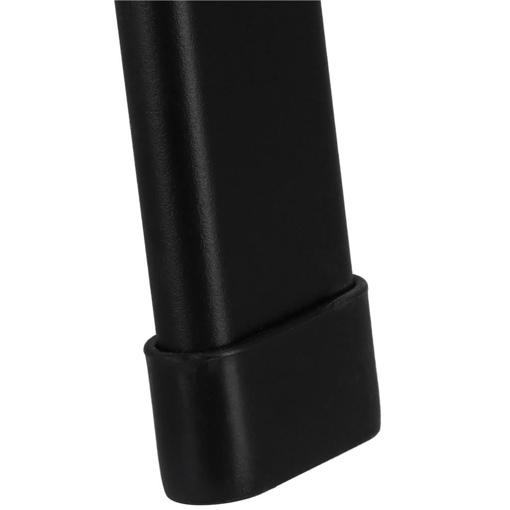 Set mobilier gradina, 2 scaune si masa rotunda, blat sticla, cadru metalic, 60x70 cm, negru — imaginea 31
