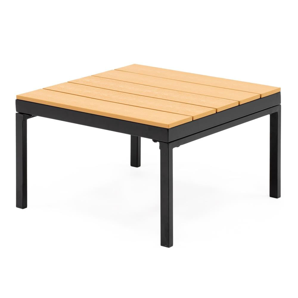 Set mobilier gradina coltar cu masa, separabil in 2 canapele tip sezlong, perne impermeabile, cadru metalic, gri si maro — imaginea 16