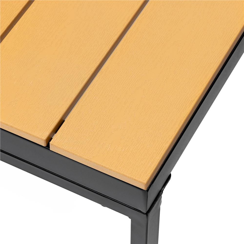 Set mobilier gradina coltar cu masa, separabil in 2 canapele tip sezlong, perne impermeabile, cadru metalic, gri si maro — imaginea 17