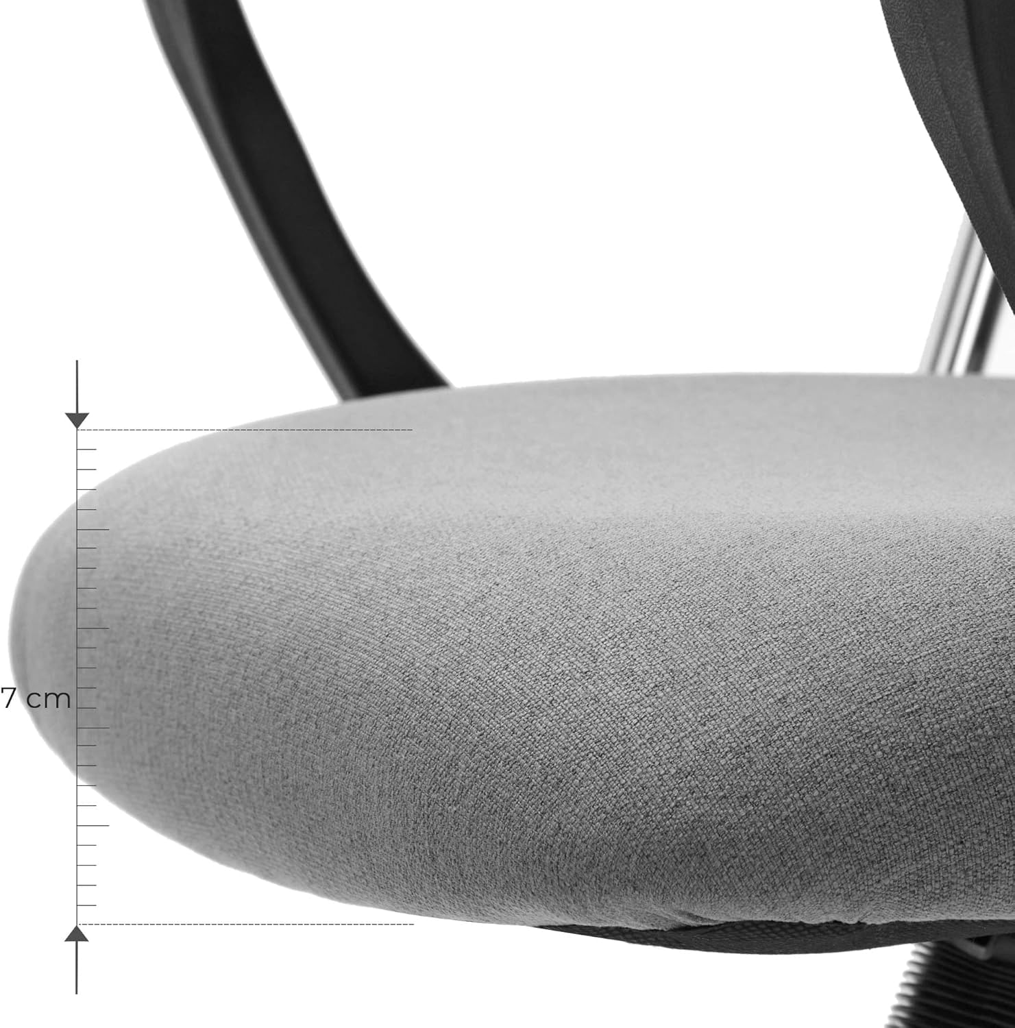 Scaun de birou ergonomic, reglabil pe inaltime, functie balans, maxim 120 kg, 63x63x120 cm, gri — imaginea 6