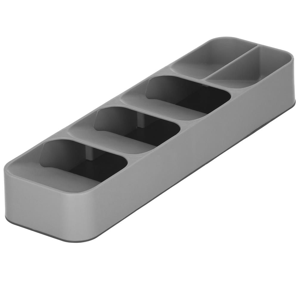 Organizator tacamuri sertar, 5 compartimente, 40x11x5,5cm, gri — imaginea 7