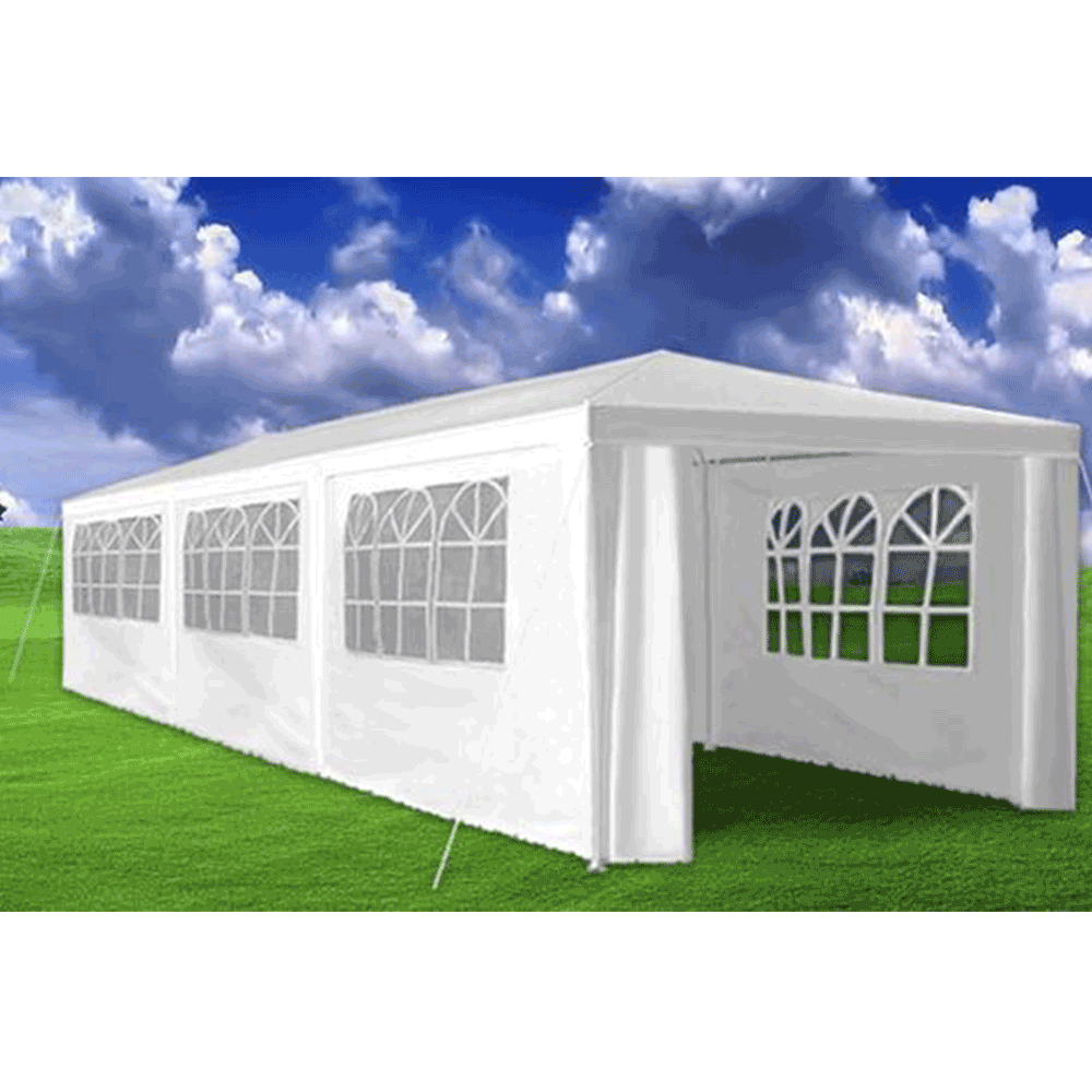 Cort de petrecere de gradina, alb, 3x9 m, TEKNO NEW TIP 3 + 8 fete - imagine 2