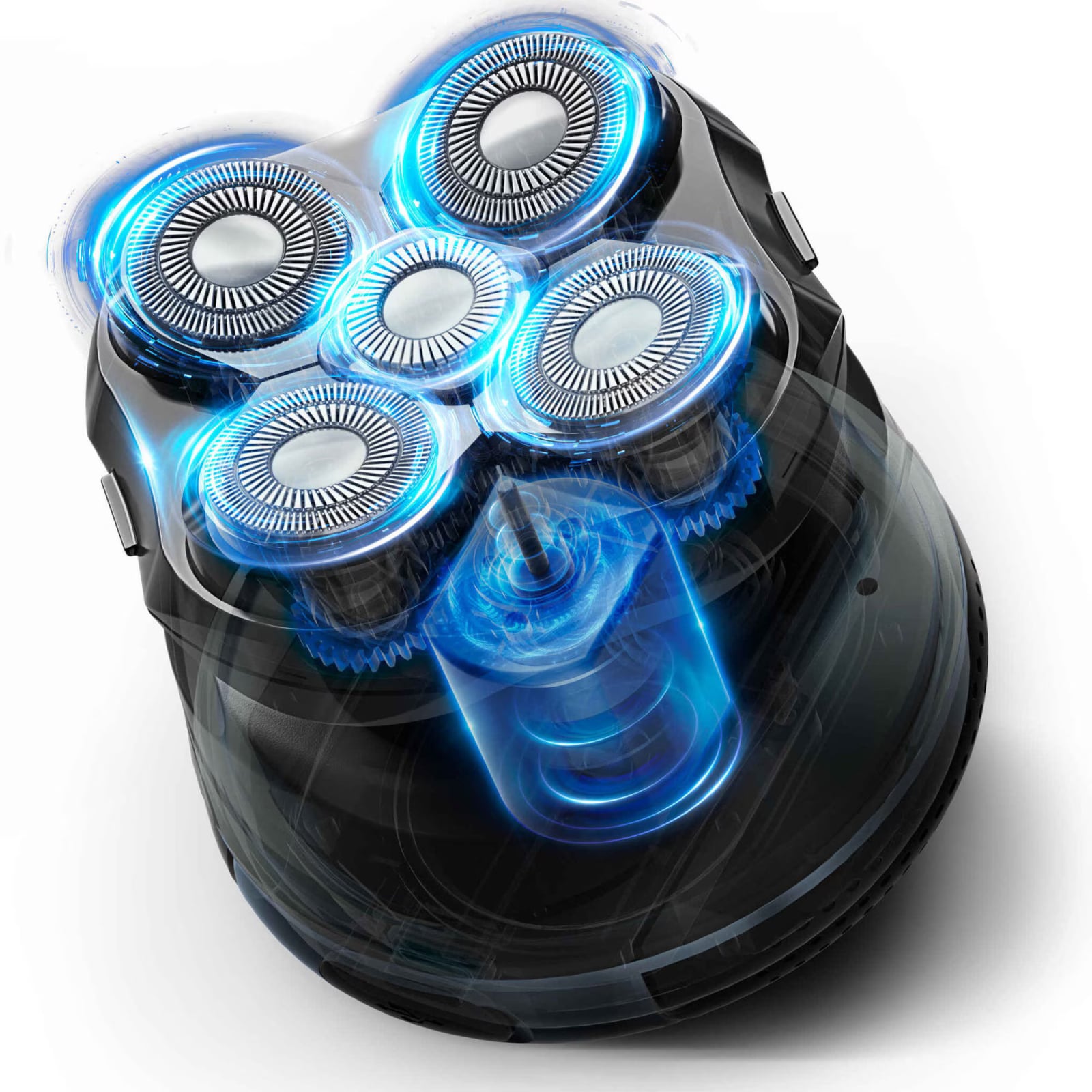 Aparat de ras pentru cap Rowenta Head Shaver TN3110E0, pana la 80 minute autonomie, 7300 RPM, 5 capete flexibile