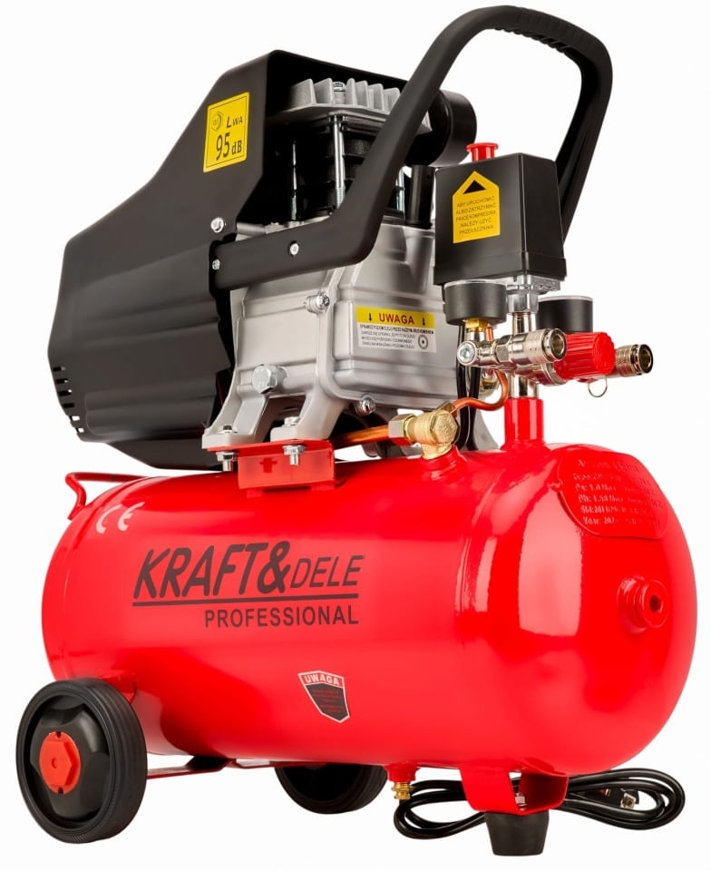Compresor de aer cu ulei XD400, rezervor 24L, 8 bar, 133 l/min, motor 2,8 kW pentru garaj si atelier — imaginea 2