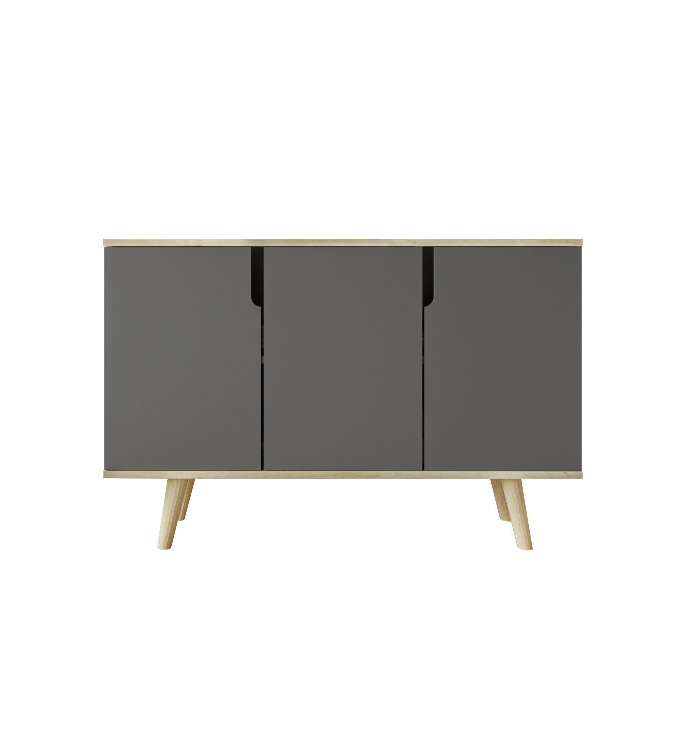 Consolă Hanah Home, PAL melaminat, 120 x 30 x 80 cm, sapphire stejar/antracit, 469ORN1519 — imaginea 6