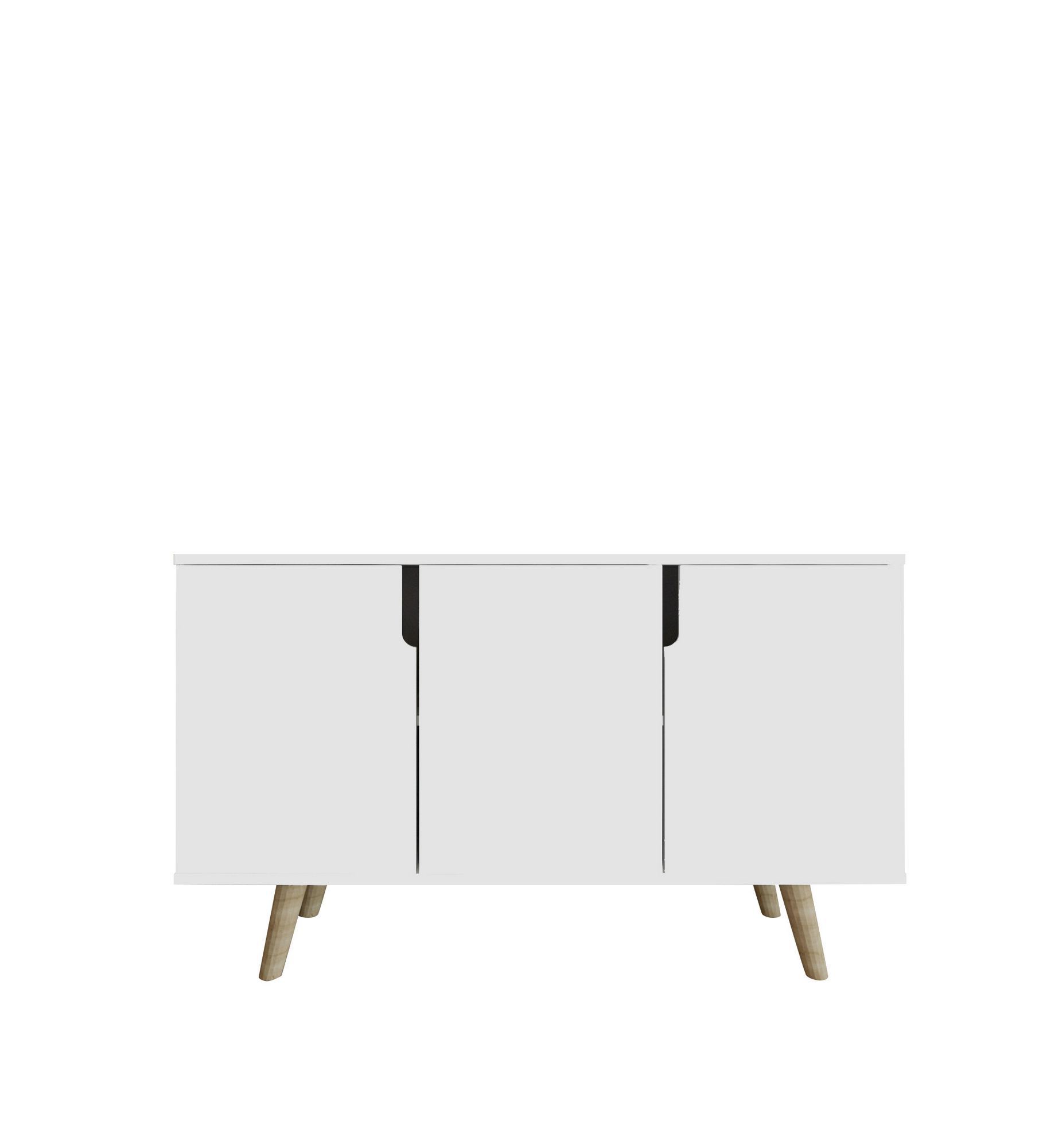 Consolă Hanah Home, PAL melaminat, 120 x 30 x 80 cm, alb, 469ORN1521 — imaginea 5