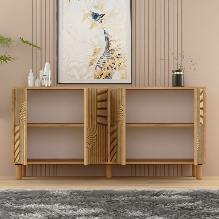 Consolă Hanah Home, PAL melaminat, 150 x 36 x 73 cm, sapphire stejar, 327ODS1357 — imaginea 2