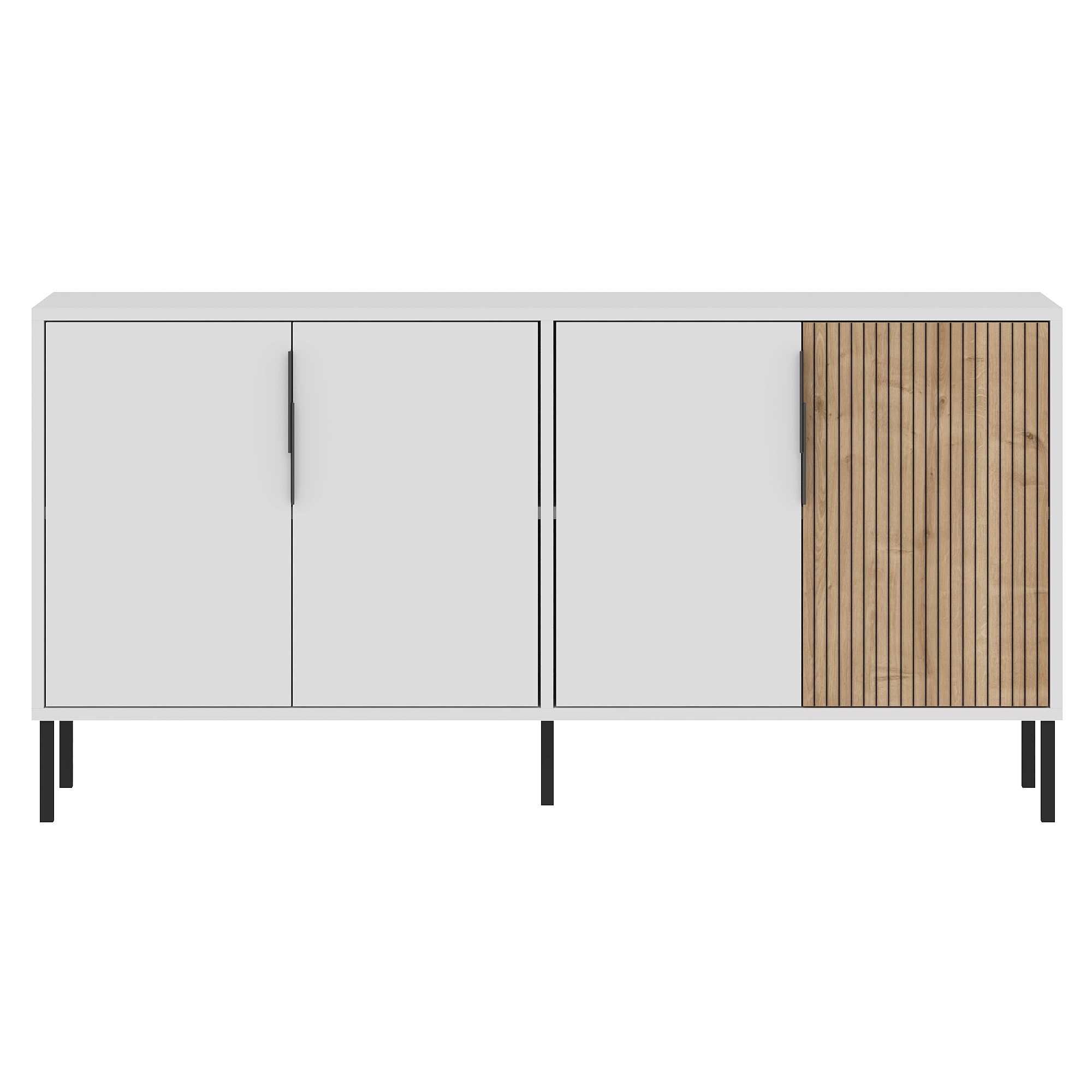 Consolă Hanah Home, PAL melaminat, 150 x 36 x 75 cm, alb/sapphire stejar, 327ODS1344 — imaginea 5