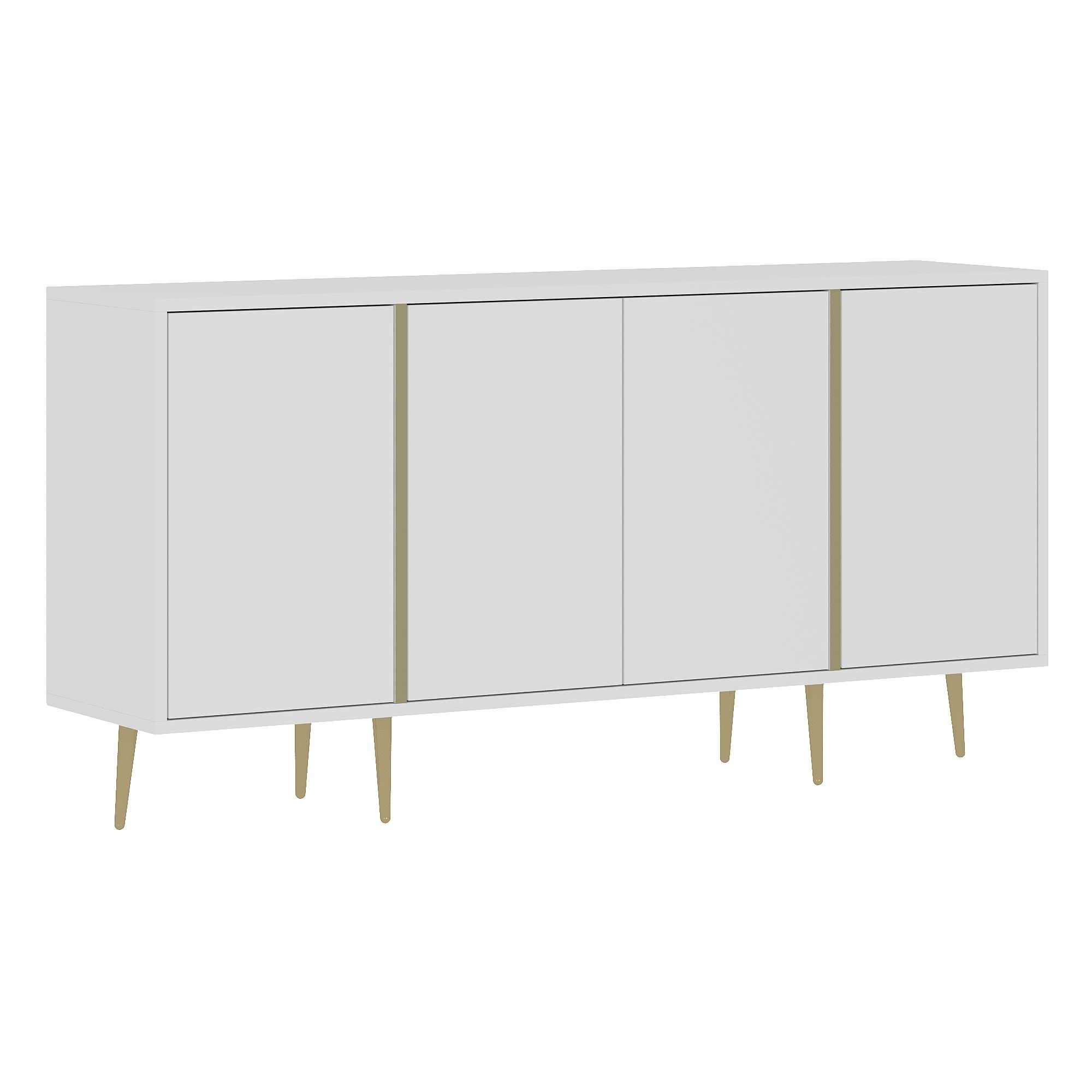 Consolă Hanah Home, PAL melaminat, 150 x 36 x 75 cm, alb, 327ODS1360 — imaginea 6