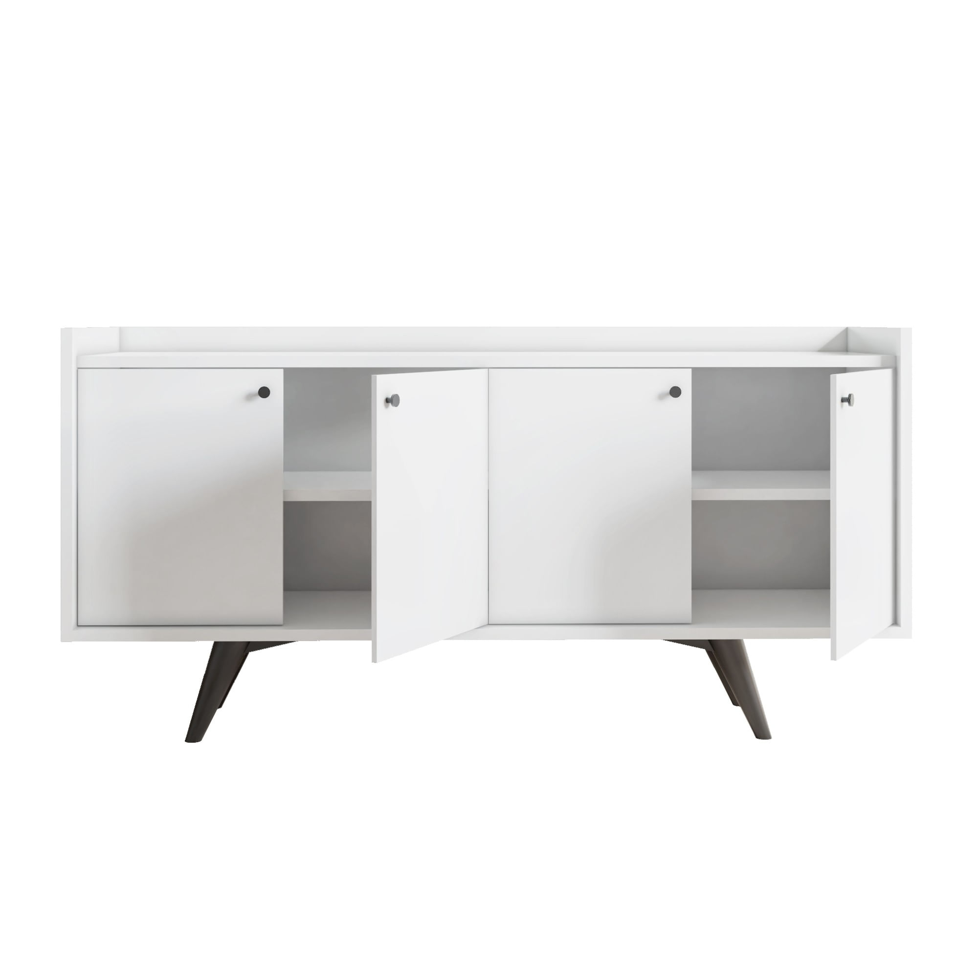 Consolă Hanah Home, PAL melaminat, 150 x 40 x 75 cm, alb, 811MDD3424 — imaginea 4