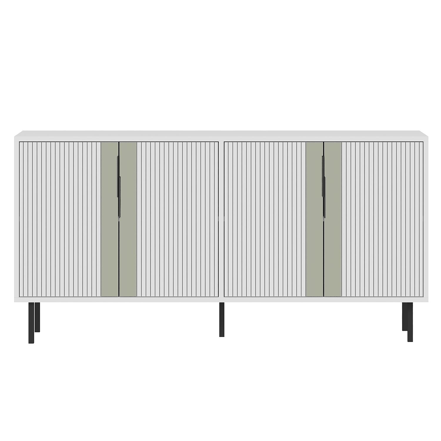 Consolă Hanah Home, PAL melaminat, 150 x 36 x 75 cm, alb, 327ODS1339 — imaginea 4