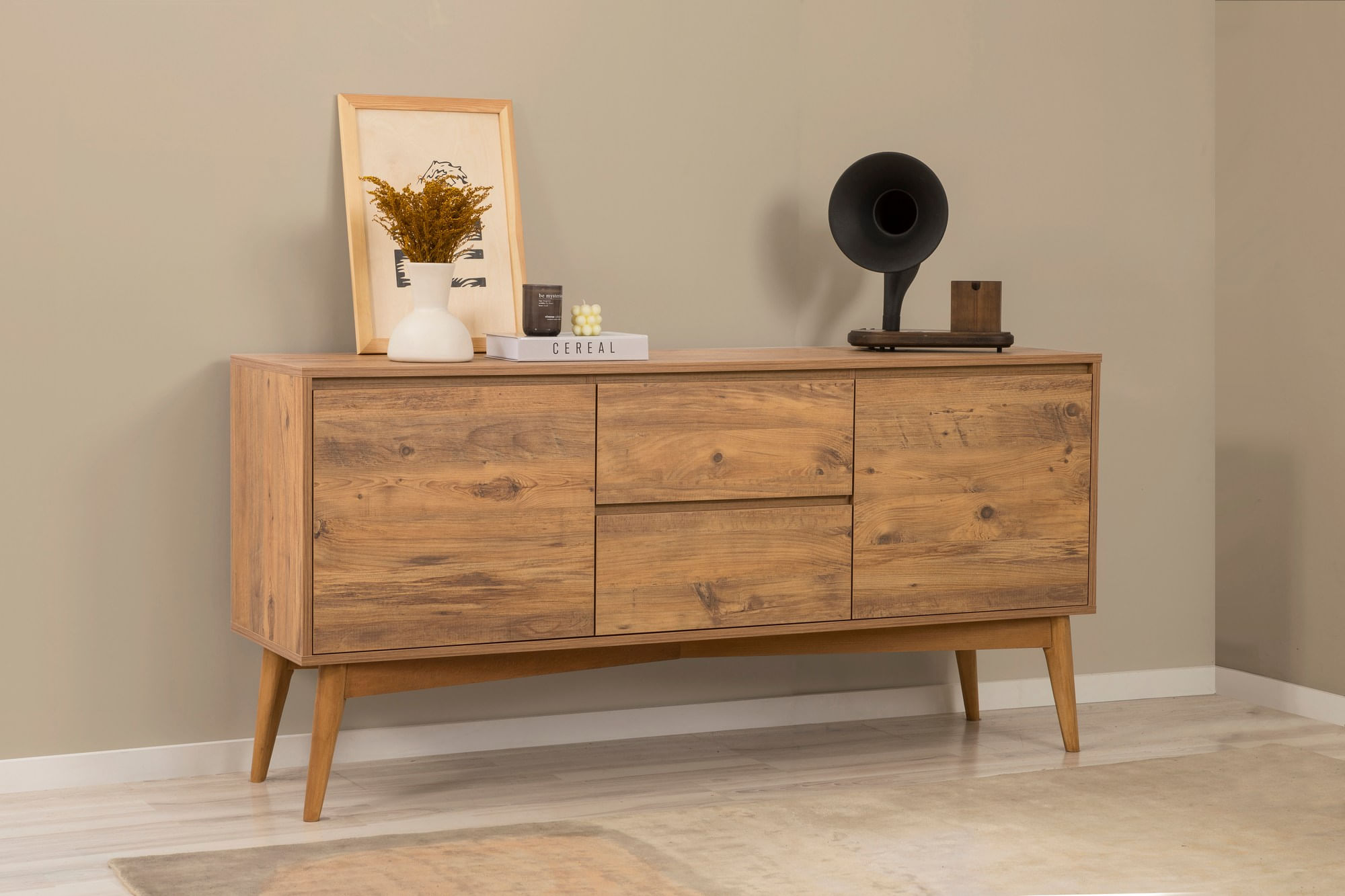 Consolă Hanah Home, PAL melaminat, 170 x 45 x 82.5 cm, atlantic pine, 869VEL1736 — imaginea 3
