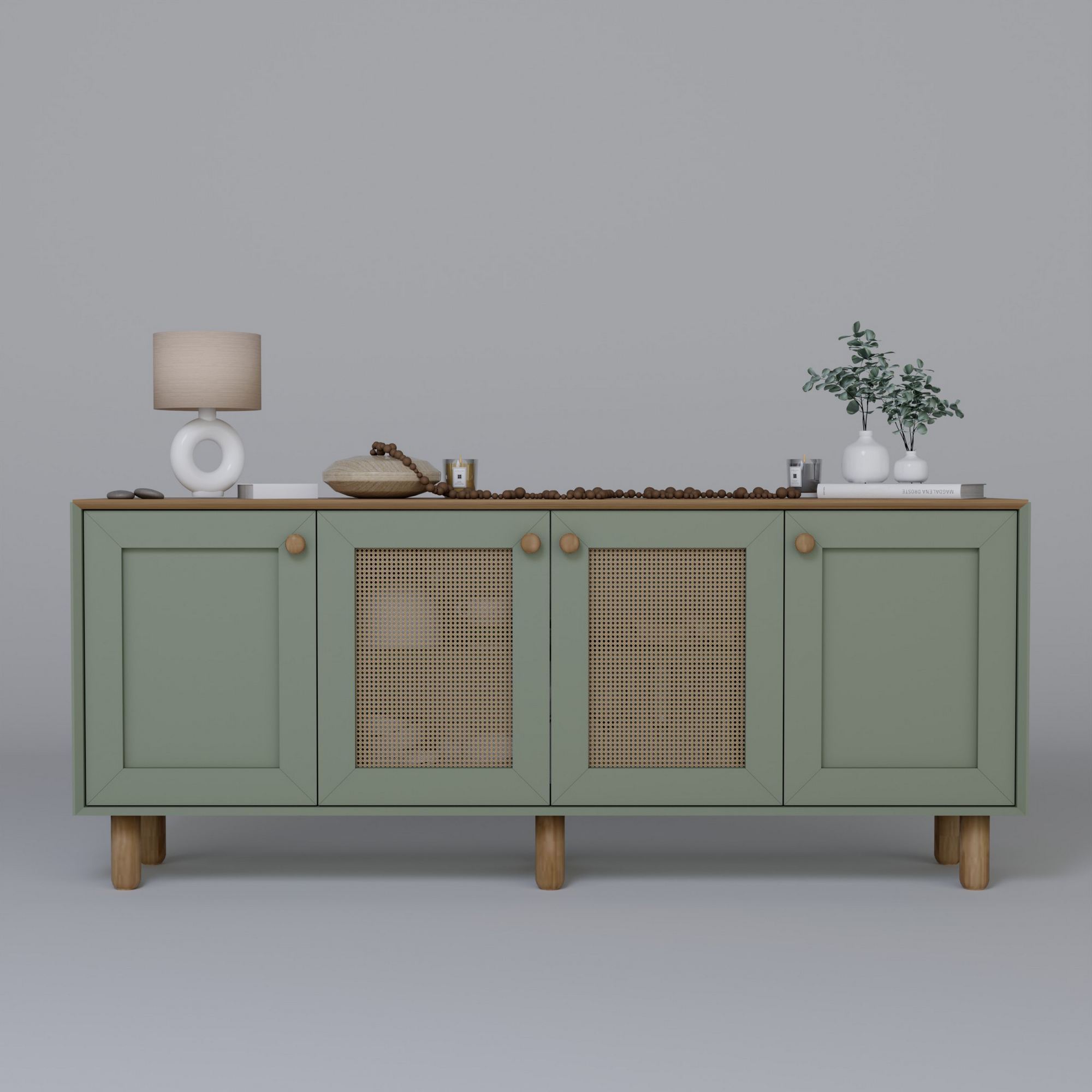 Consolă Hanah Home, PAL melaminat, 180 x 40 x 75 cm, verde, 350MWD1502 — imaginea 3