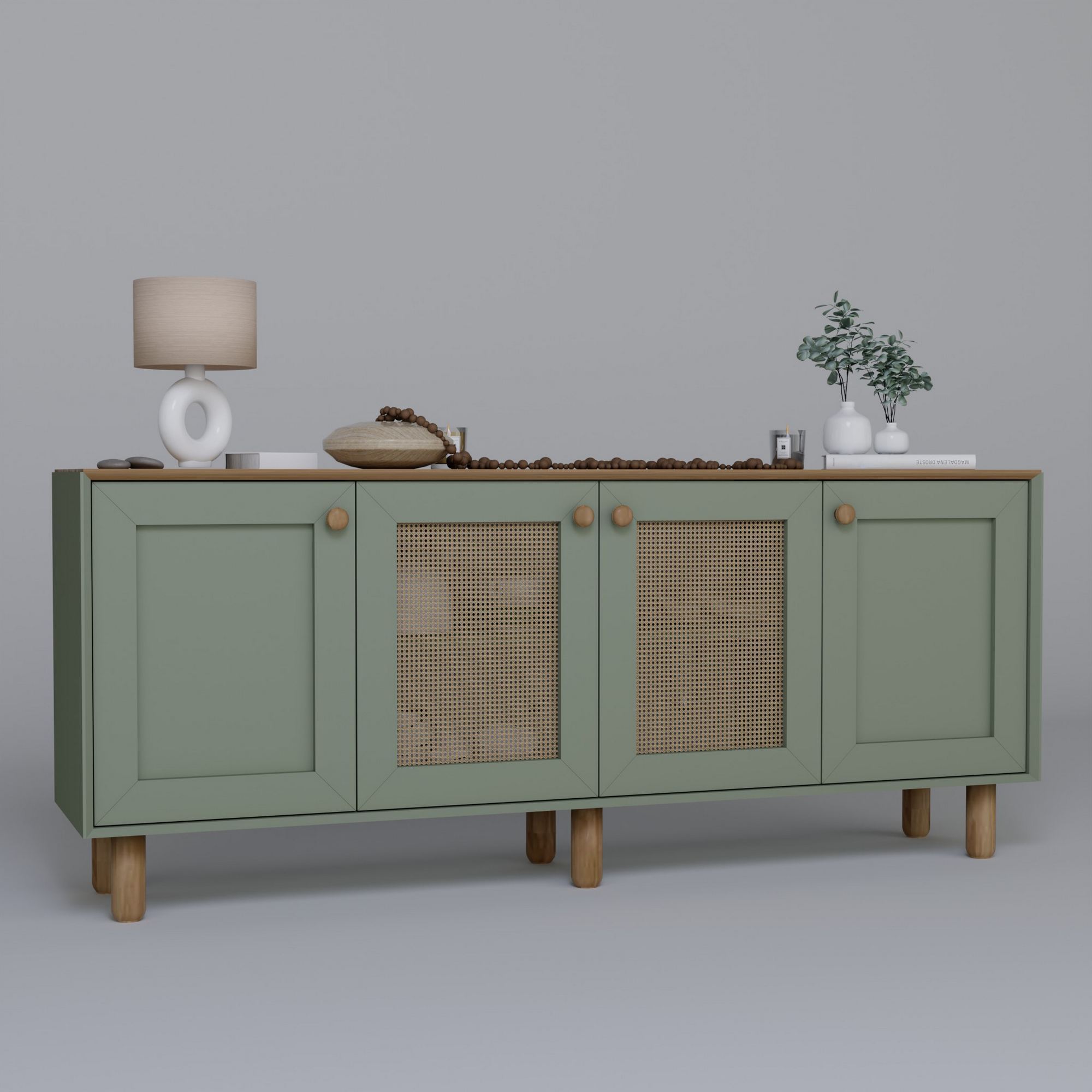 Consolă Hanah Home, PAL melaminat, 180 x 40 x 75 cm, verde, 350MWD1502 — imaginea 5