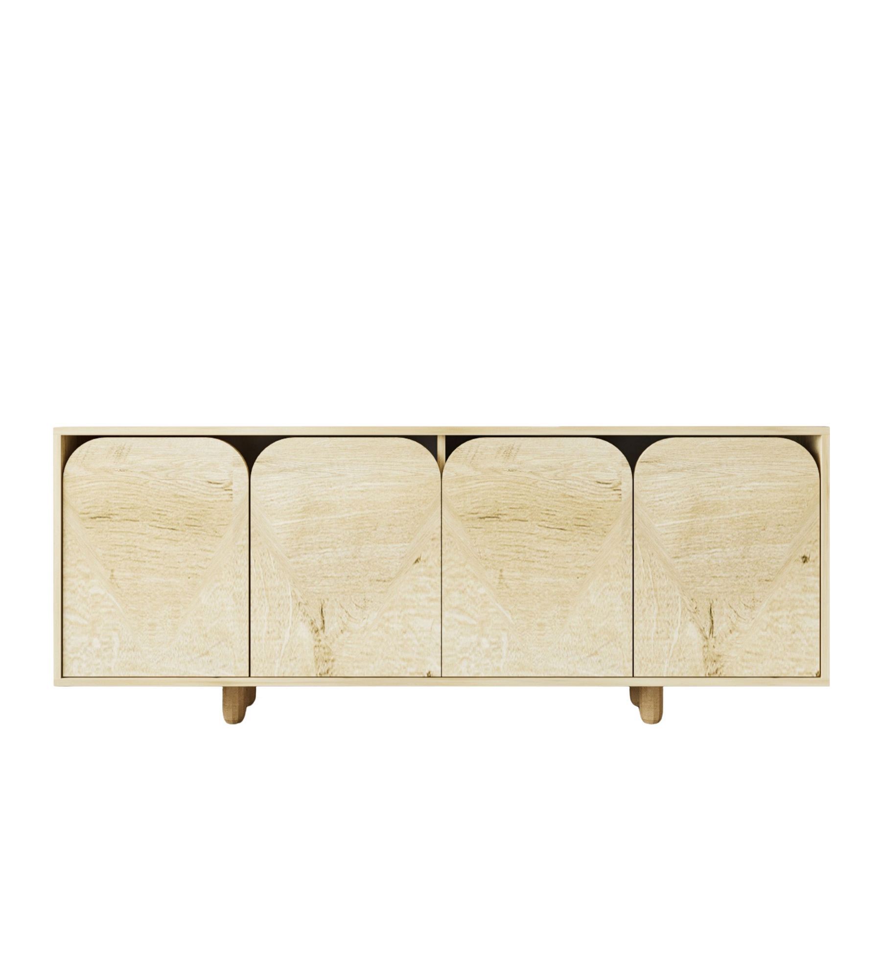 Consolă Hanah Home, PAL melaminat, 180 x 45 x 75 cm, sapphire stejar, 469ORN1512 — imaginea 3