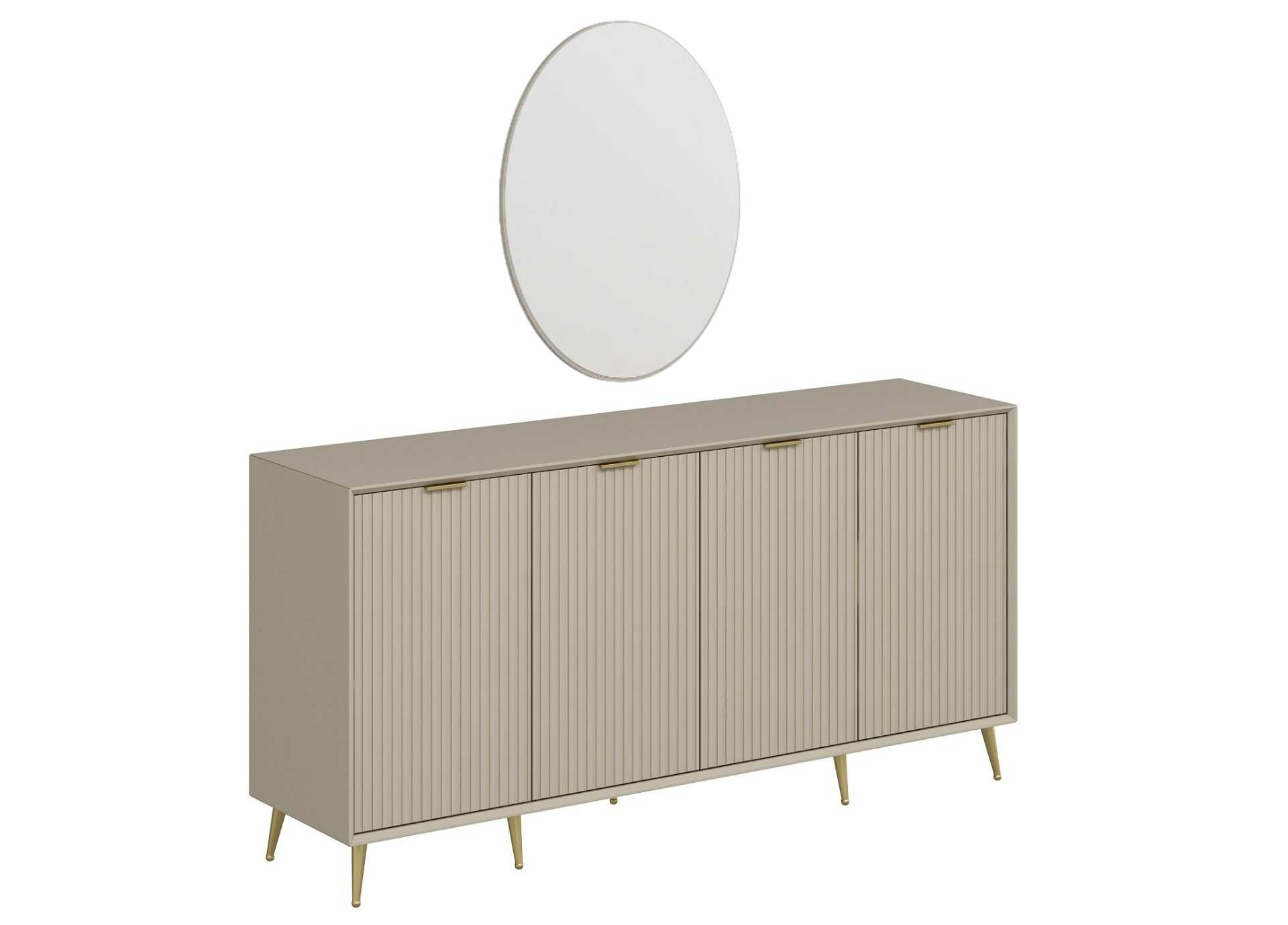 Consolă Hanah Home, PAL melaminat, 180 x 45 x 90 cm, bej nisipiu, 506MNR1325 — imaginea 4
