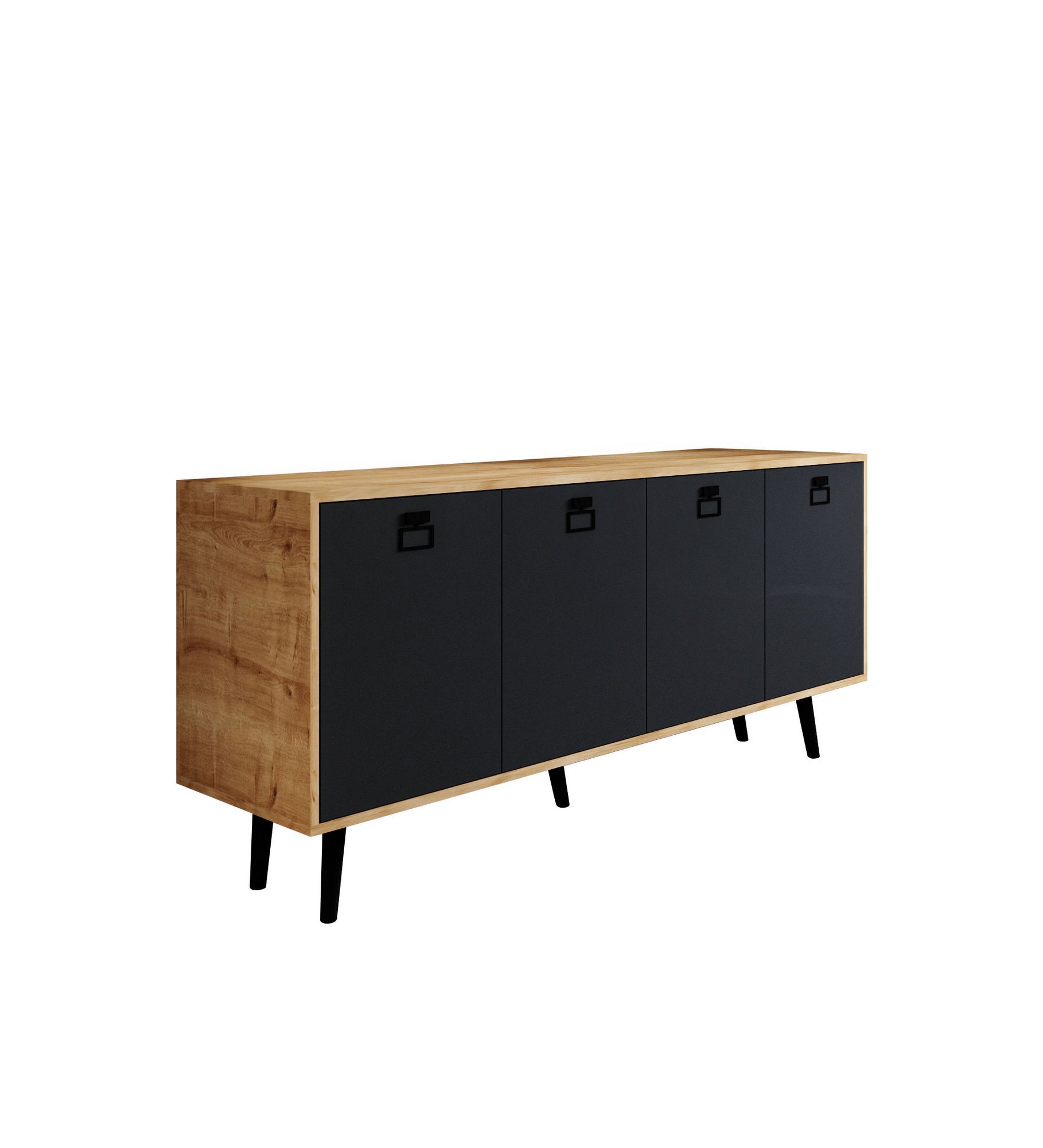 Consolă Hanah Home, PAL melaminat, 180 x 45 x 80 cm, sapphire stejar/antracit, 469ORN1503 — imaginea 5