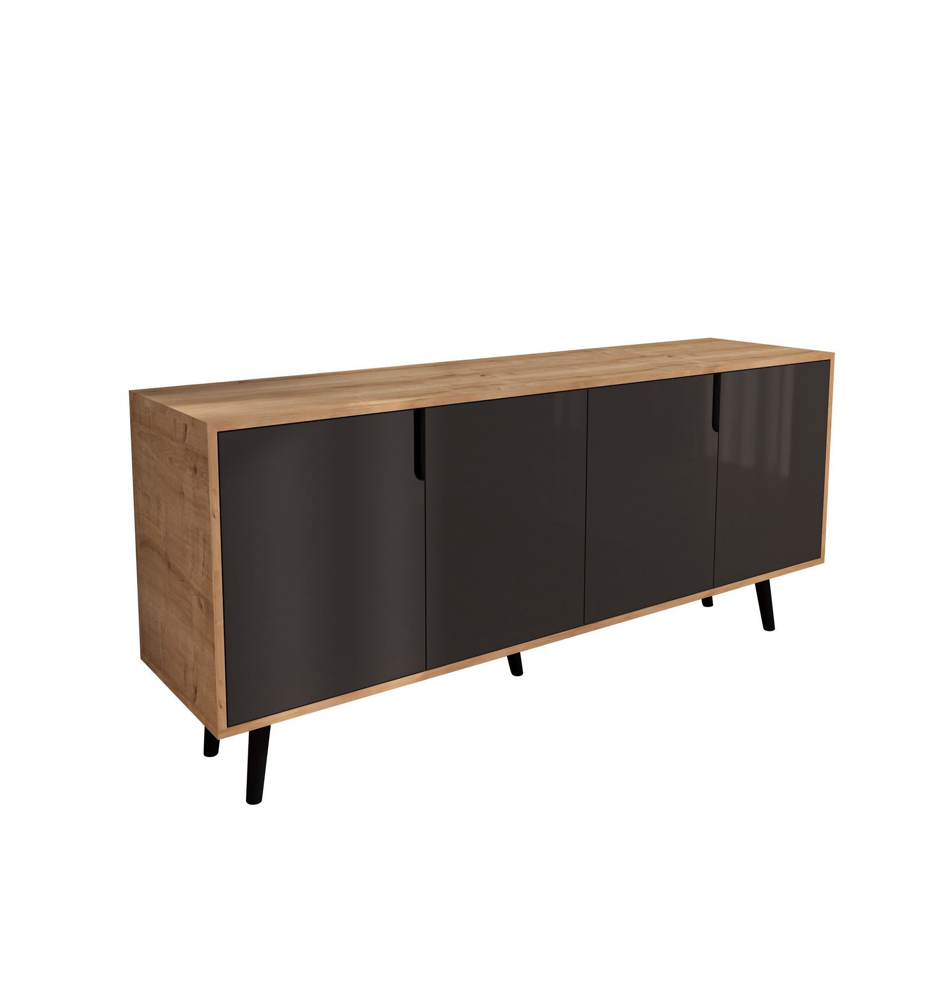 Consolă Hanah Home, PAL melaminat, 180 x 45 x 80 cm, sapphire stejar/antracit, 469ORN1508 — imaginea 6