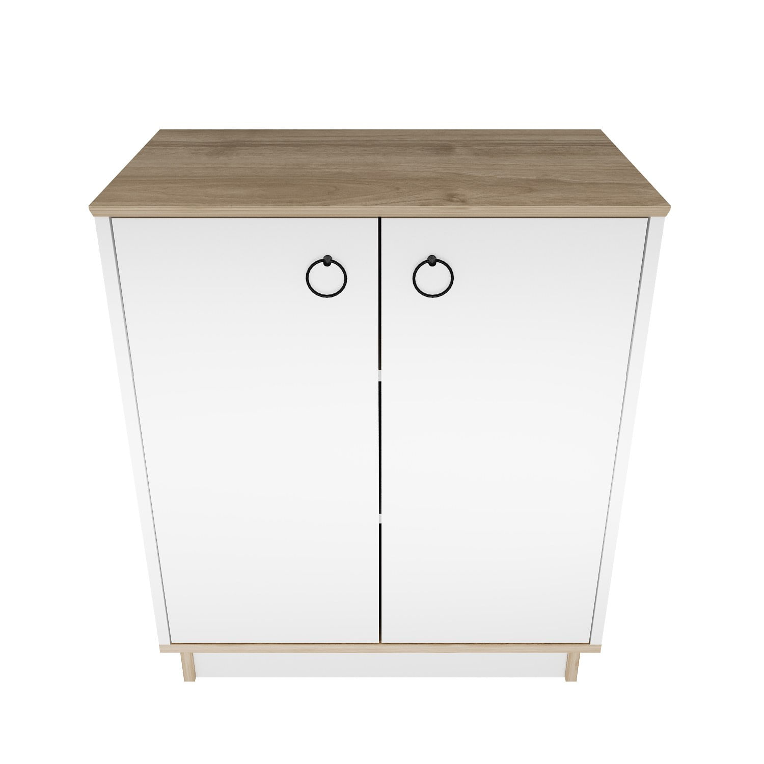 Consolă Hanah Home, PAL melaminat, 72 x 42 x 83.1 cm, alb/nuc, 875ZNA4552 — imaginea 7