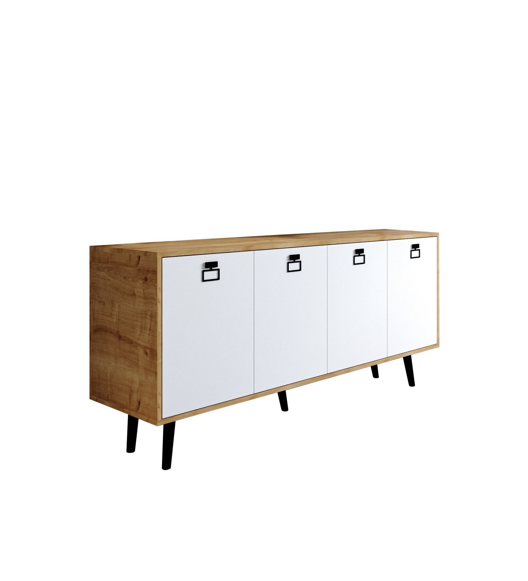 Consolă Hanah Home, PAL melaminat, 180 x 45 x 80 cm, sapphire stejar/alb, 469ORN1504 — imaginea 4