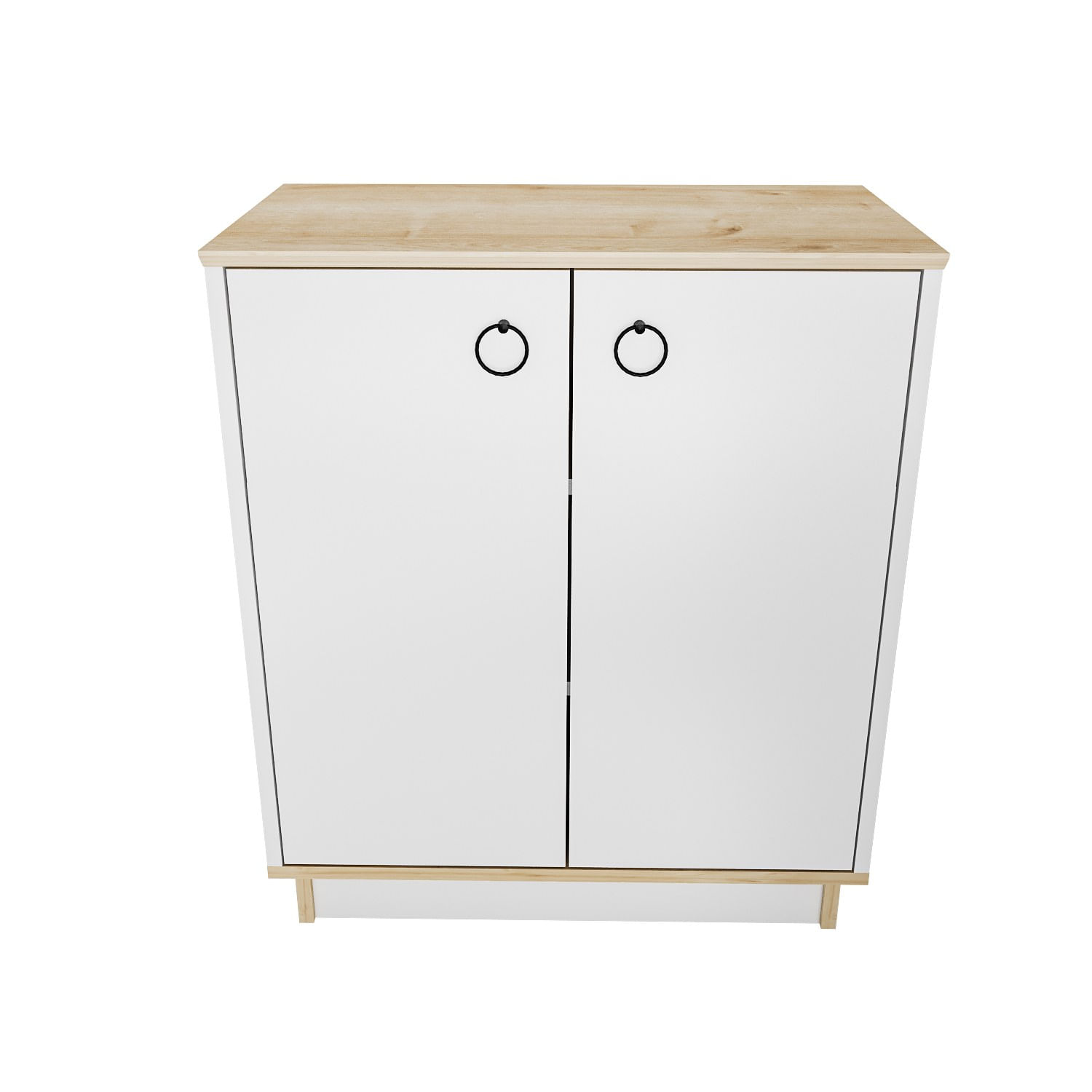 Consolă Hanah Home, PAL melaminat, 72 x 42 x 83.1 cm, alb/stejar, 875ZNA4553 — imaginea 8