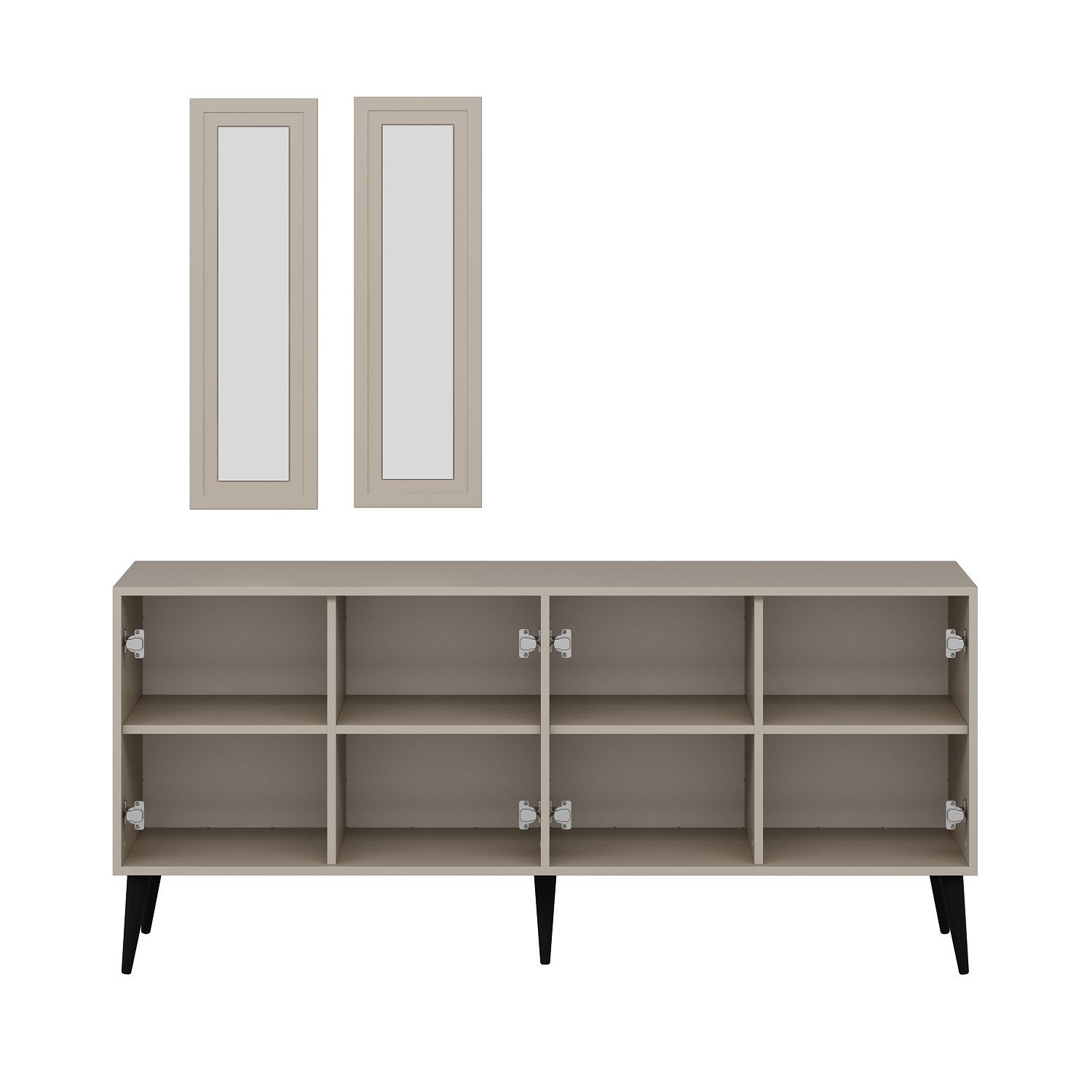 Consolă Hanah Home, PAL melaminat, 180 x 45 x 81 cm, bej nisipiu, 506MNR1327 — imaginea 2