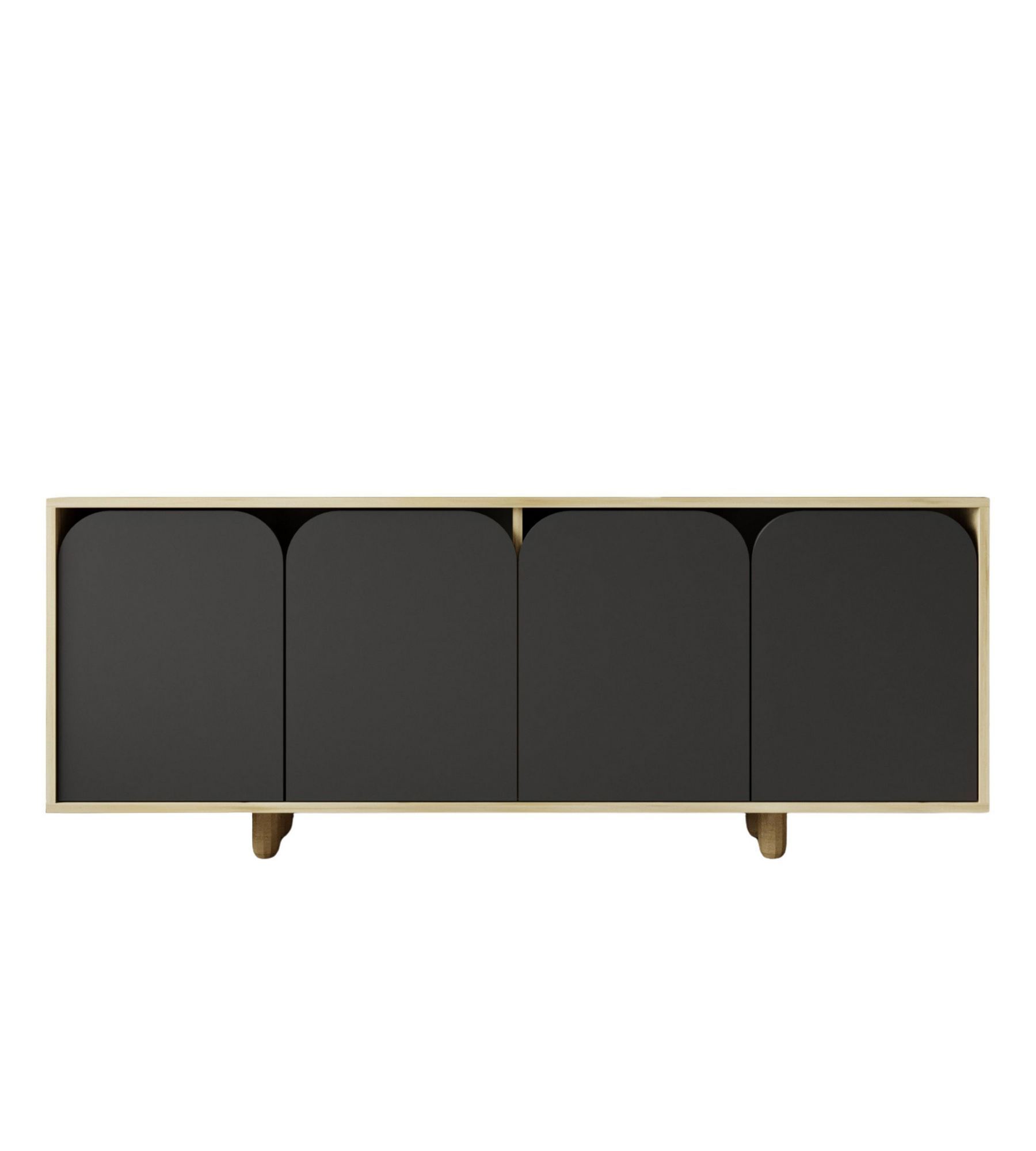 Consolă Hanah Home, PAL melaminat, 180 x 45 x 75 cm, sapphire stejar/antracit, 469ORN1513 — imaginea 4