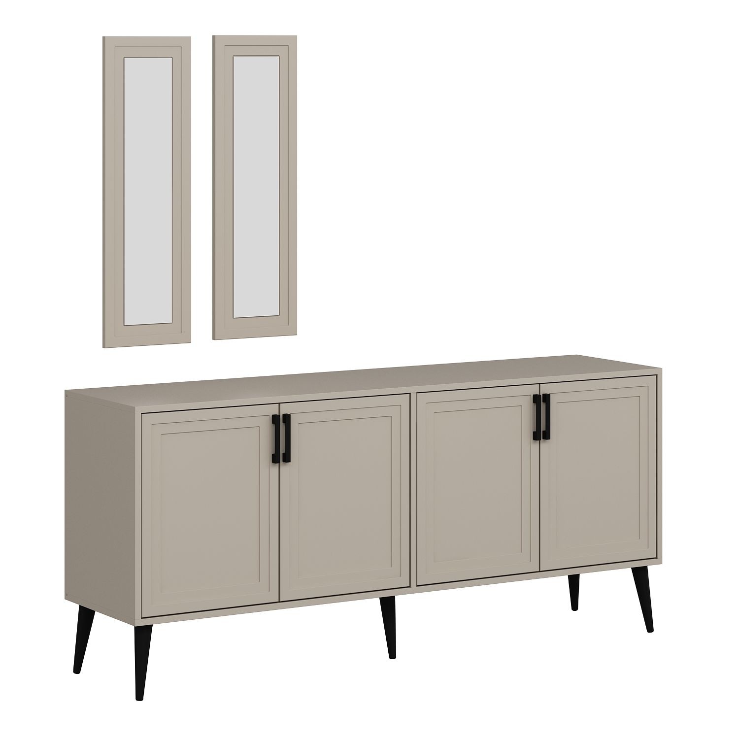 Consolă Hanah Home, PAL melaminat, 180 x 45 x 81 cm, bej nisipiu, 506MNR1327 — imaginea 5