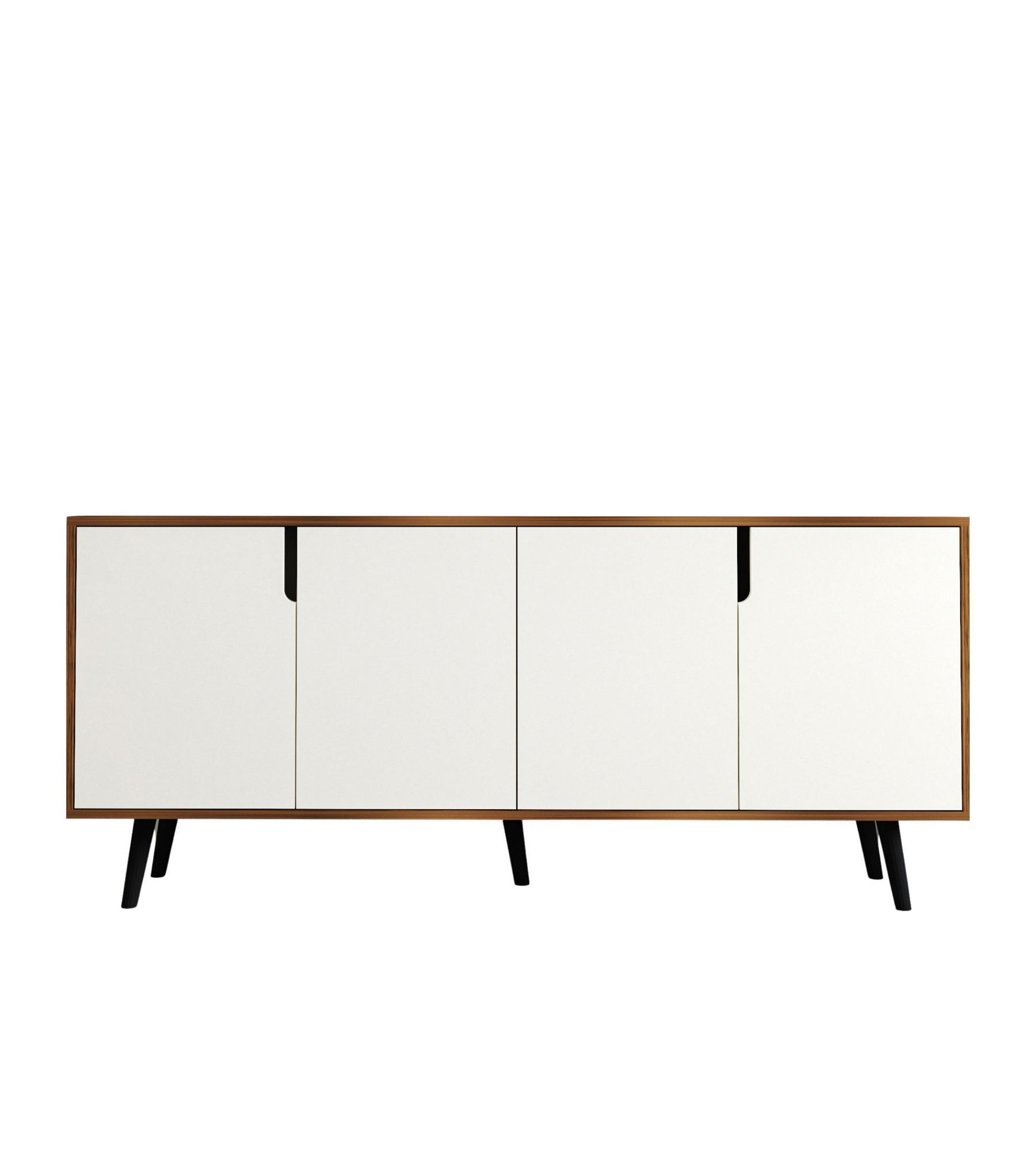 Consolă Hanah Home, PAL melaminat, 180 x 45 x 80 cm, nuc/alb, 469ORN1502 — imaginea 3