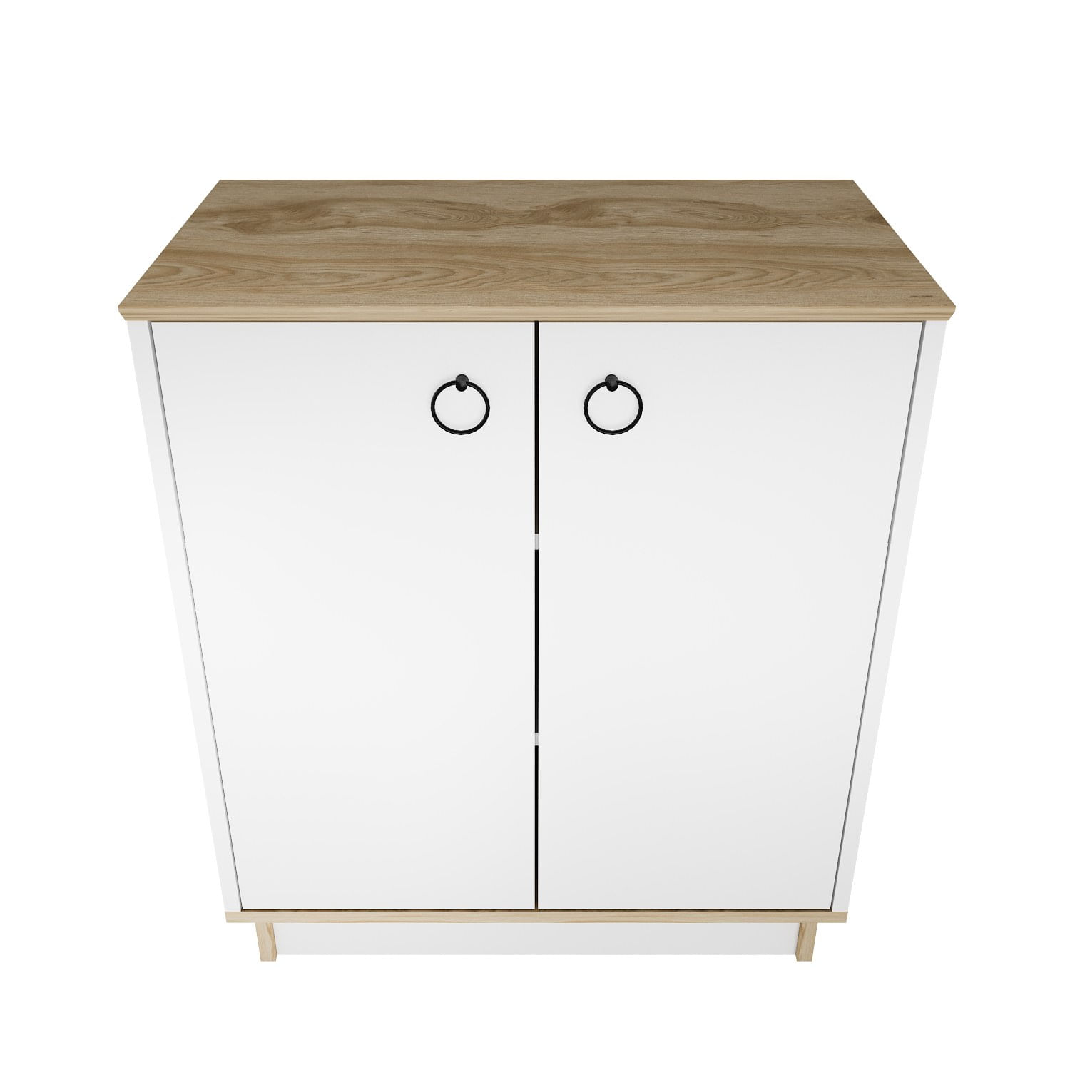 Consolă Hanah Home, PAL melaminat, 72 x 42 x 83.1 cm, alb/stejar, 875ZNA4554 — imaginea 3