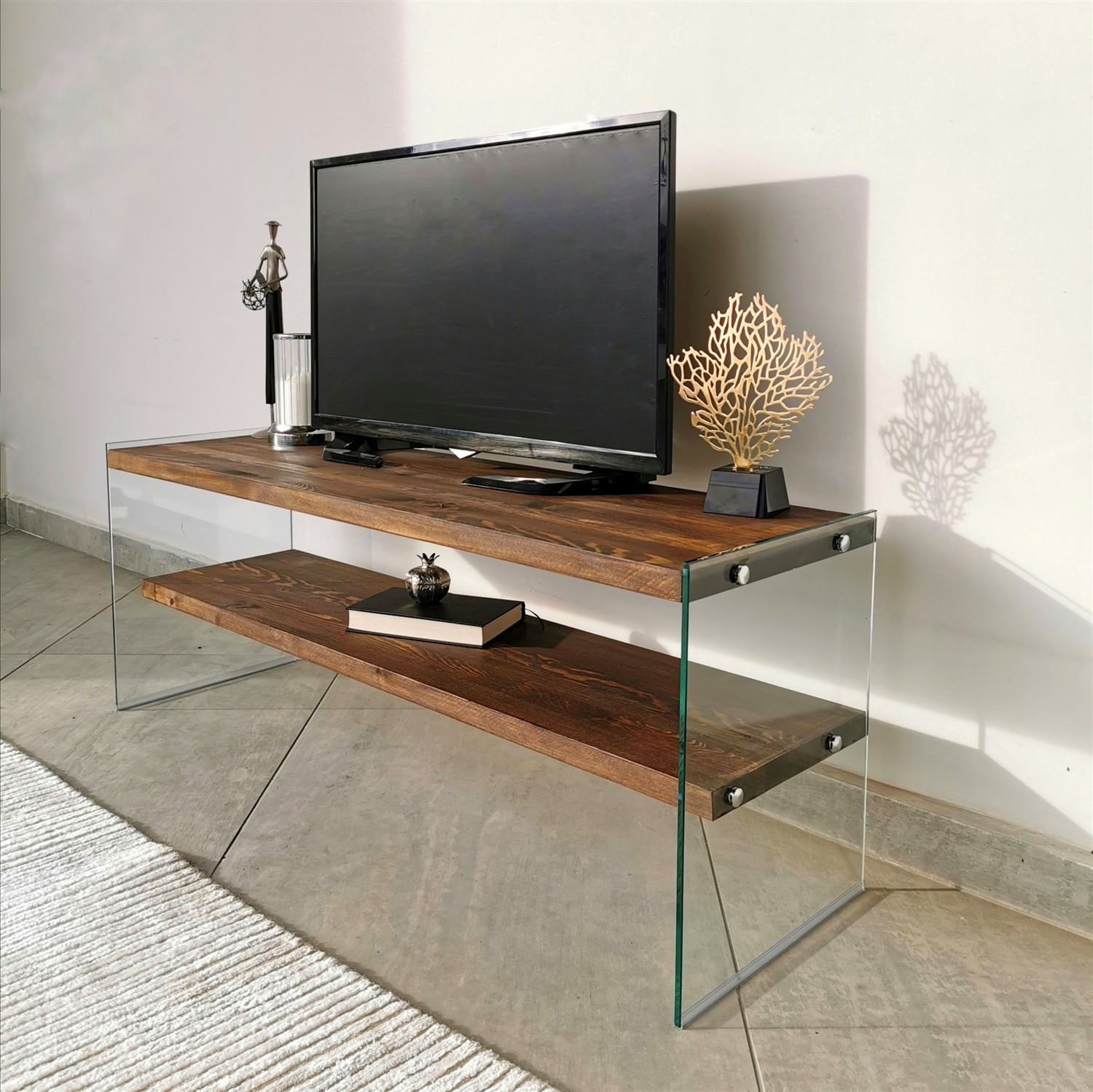 Unitate TV Hanah Home, pin, 120 x 35 x 45 cm, nuc, 552NOS1508 — imaginea 9