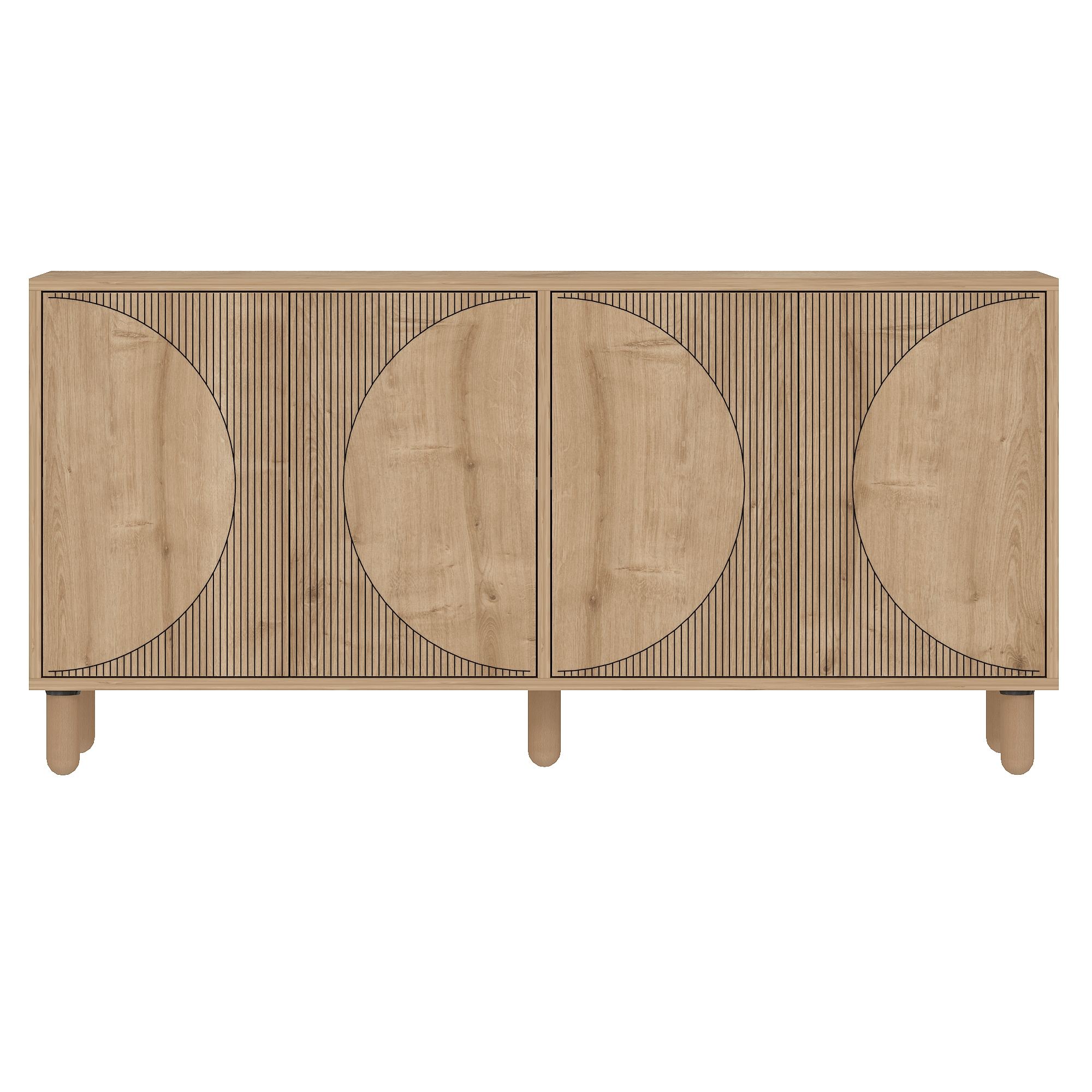 Consolă Hanah Home, PAL melaminat, 150 x 36 x 73 cm, sapphire stejar, 327ODS1359 — imaginea 5
