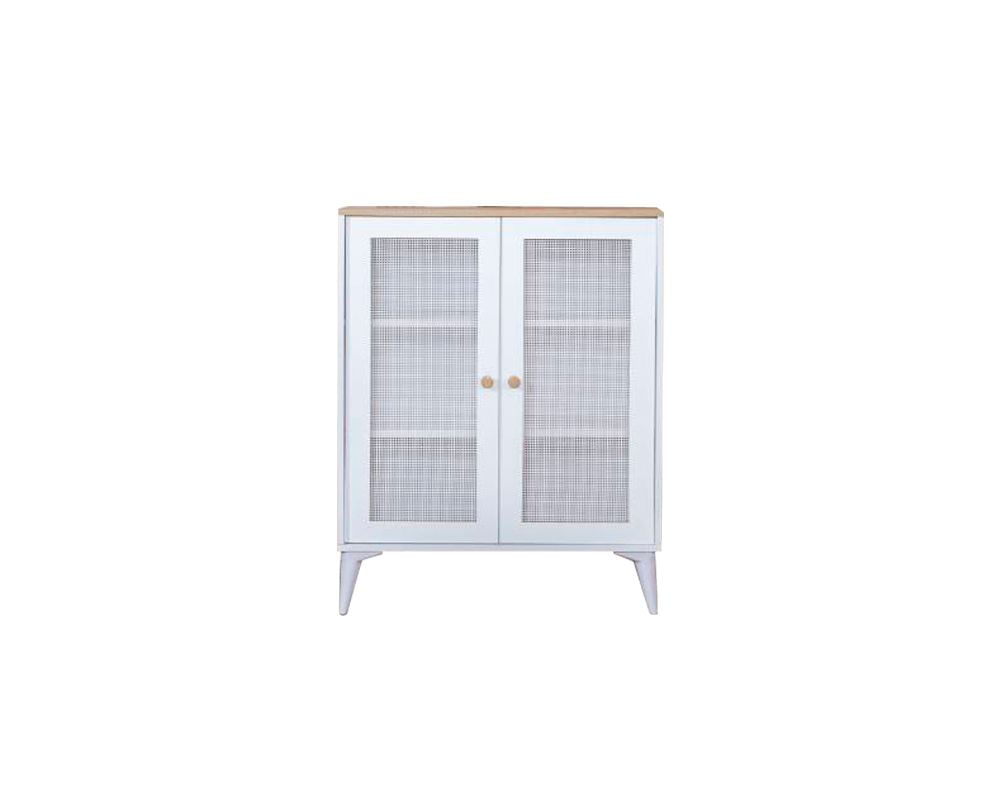 Bufet Hanah Home, MDF, 90 x 41 x 105 cm, alb/stejar, 277WLN1105 — imaginea 5