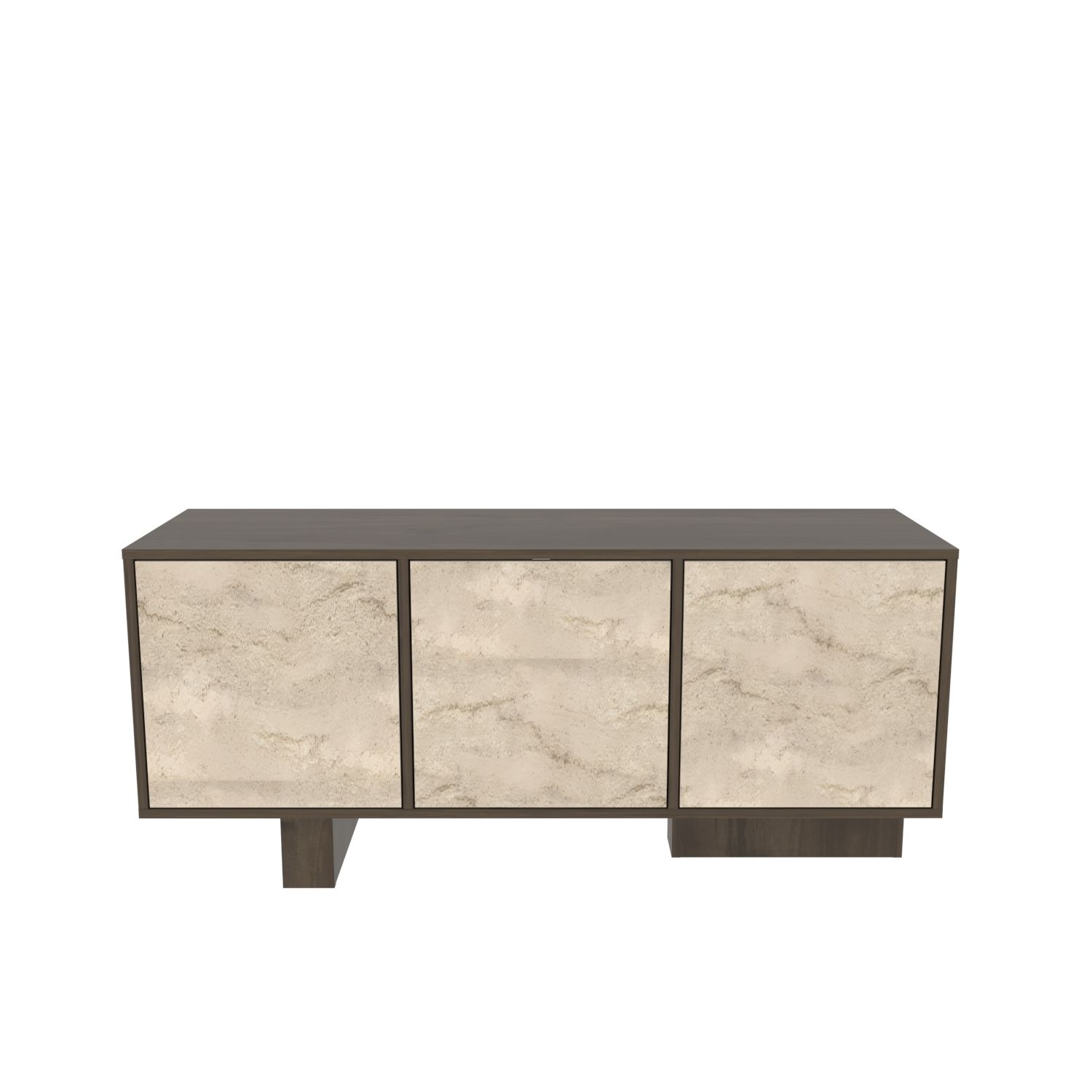 Bufet Hanah Home, PAL melaminat, 150 x 45 x 51.5 cm, nuc/travertine, 875ZNA3520 — imaginea 3