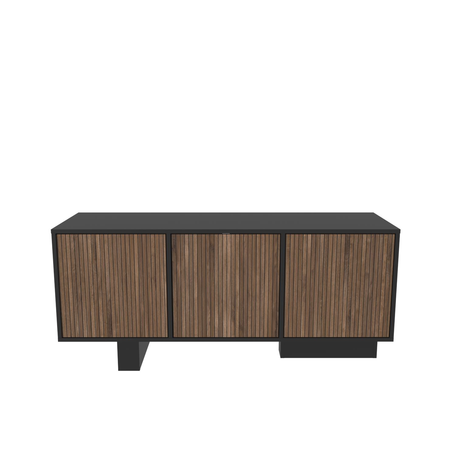 Bufet Hanah Home, PAL melaminat, 150 x 45 x 51.5 cm, negru/deschis nuc, 875ZNA3519 — imaginea 3