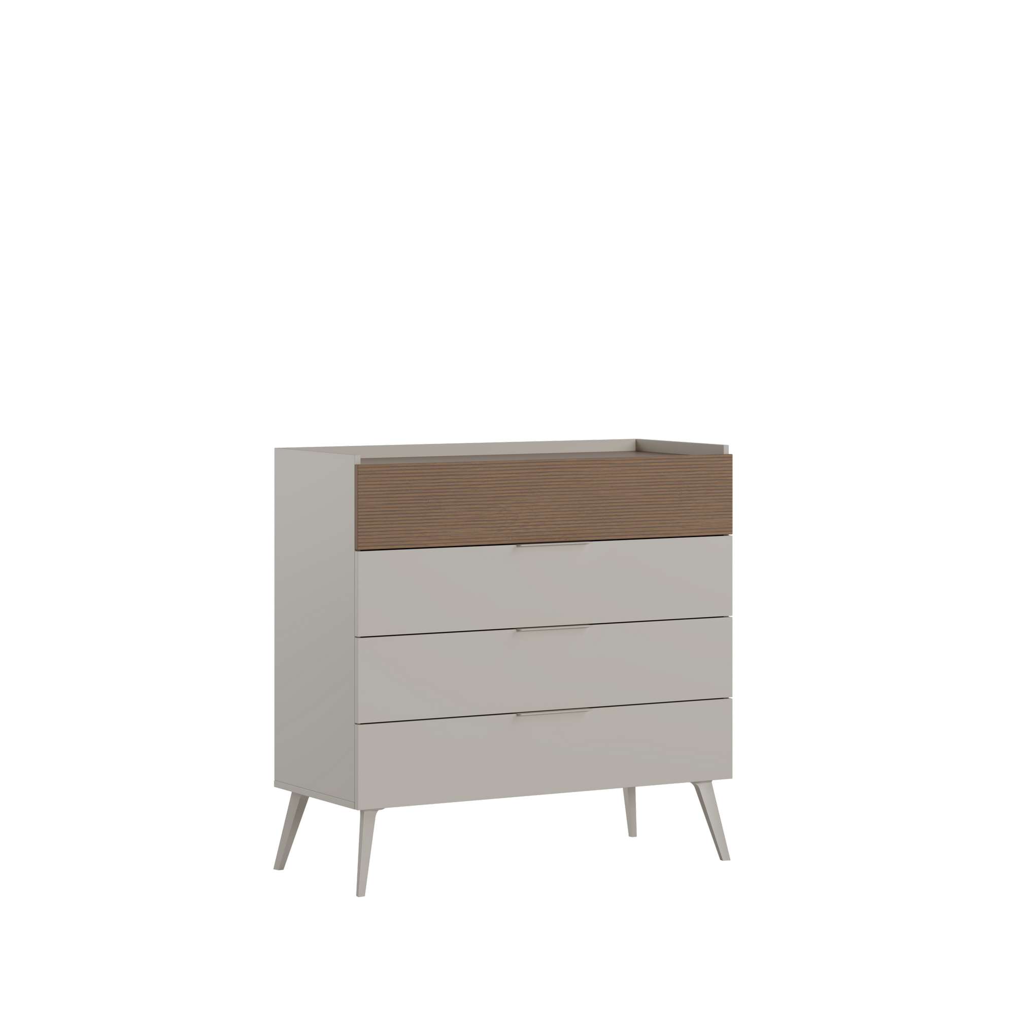Comodă Hanah Home, PAL melaminat, 103 x 44 x 101 cm, bej-cenușiu, 479ADR1520 — imaginea 2