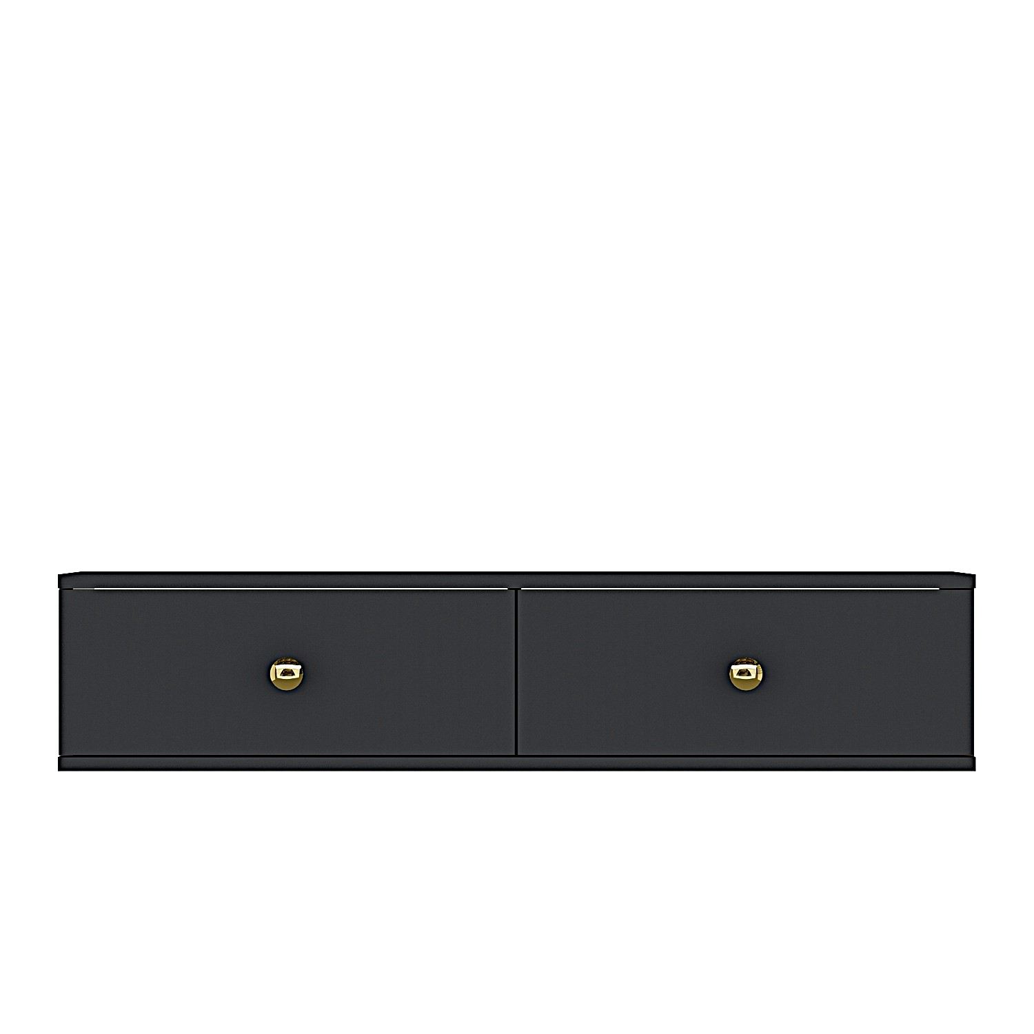 Comodă Hanah Home, PAL melaminat, 120 x 29.6 x 25.6 cm, antracit, 555CHM1501 — imaginea 2
