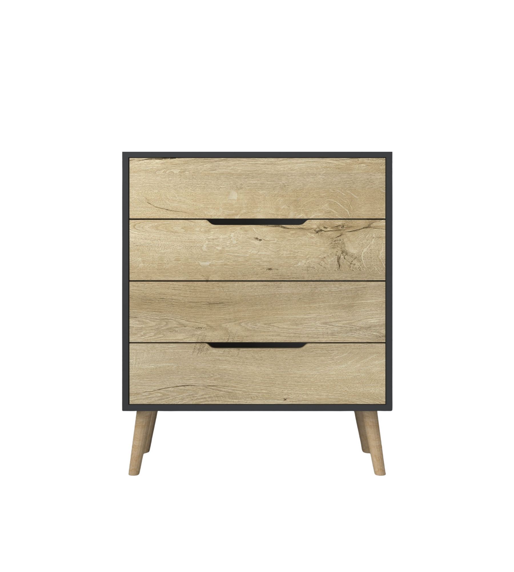 Comodă Hanah Home, PAL melaminat, 78 x 45 x 95 cm, antracit/sapphire stejar, 469ORN2102 — imaginea 6