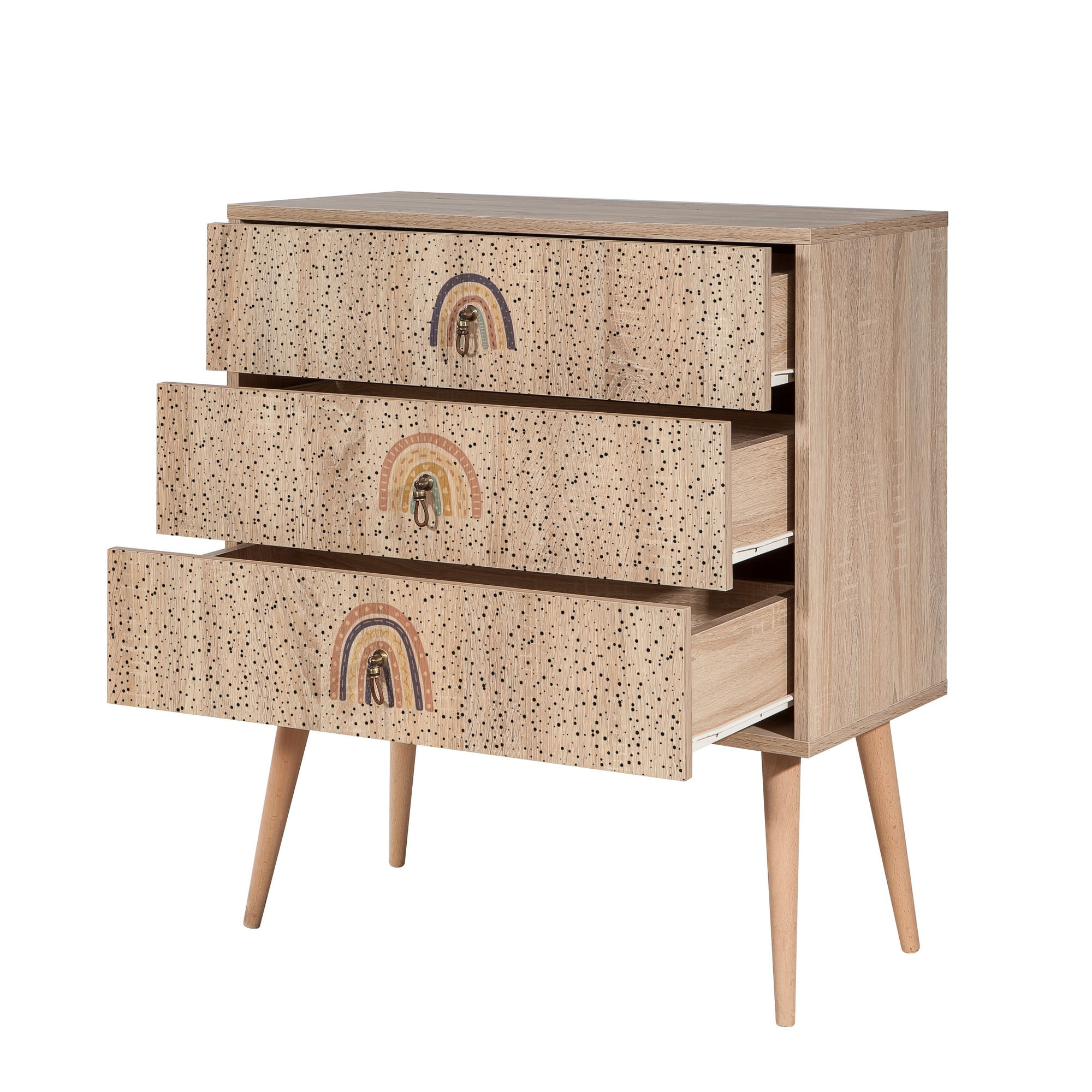 Comodă Hanah Home, PAL melaminat, 80 x 40 x 89 cm, multicolor, 869VEL3466 — imaginea 3