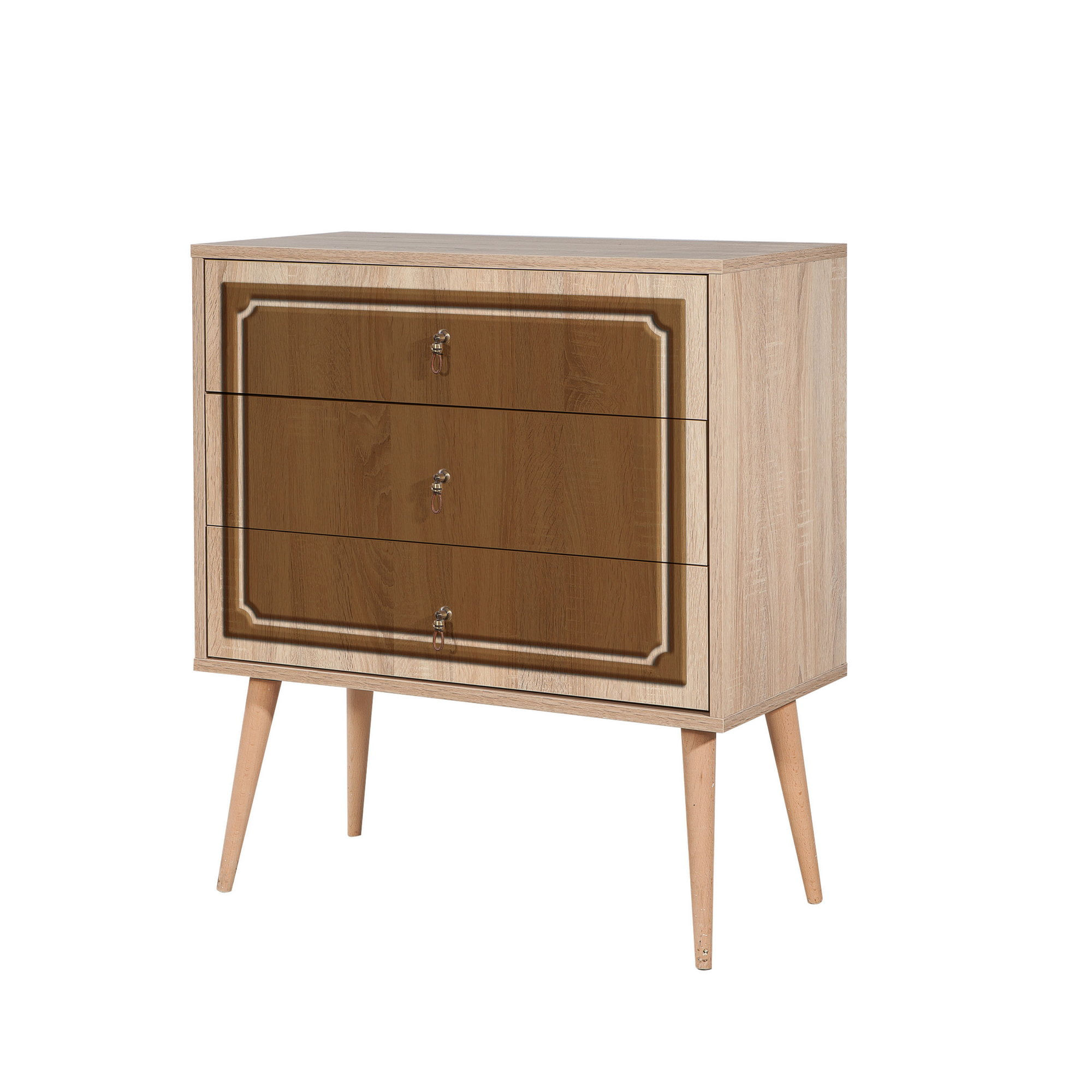 Comodă Hanah Home, PAL melaminat, 80 x 40 x 90 cm, stejar sonoma, 869VEL3438 — imaginea 2