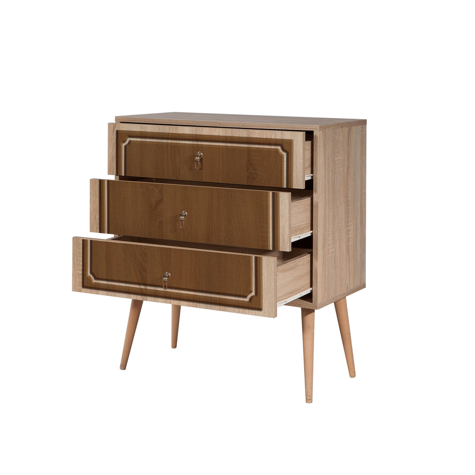 Comodă Hanah Home, PAL melaminat, 80 x 40 x 90 cm, stejar sonoma, 869VEL3438 — imaginea 6