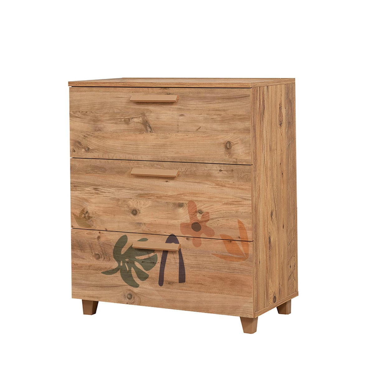 Comodă Hanah Home, PAL melaminat, 80 x 43 x 95 cm, atlantic pine, 869VEL3482 — imaginea 3