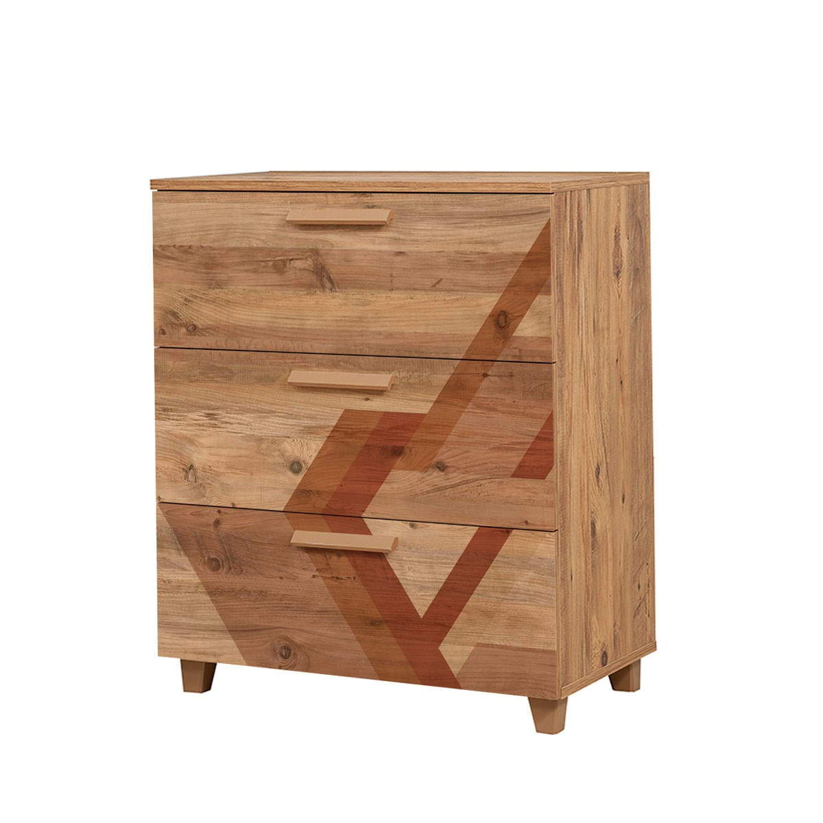 Comodă Hanah Home, PAL melaminat, 80 x 43 x 95 cm, atlantic pine, 869VEL3478 — imaginea 4