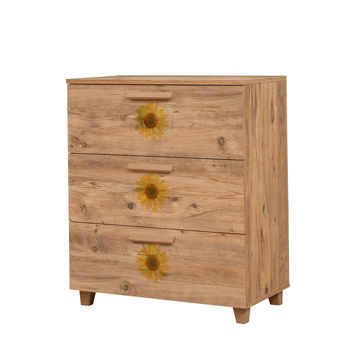 Comodă Hanah Home, PAL melaminat, 80 x 43 x 95 cm, atlantic pine, 869VEL3486 — imaginea 4