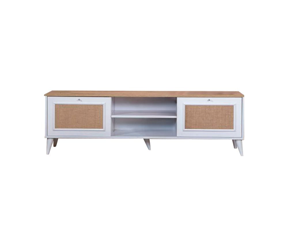 Comodă TV Hanah Home, MDF, 55 x 41 x 180 cm, alb/stejar, 277WLN1134 — imaginea 7