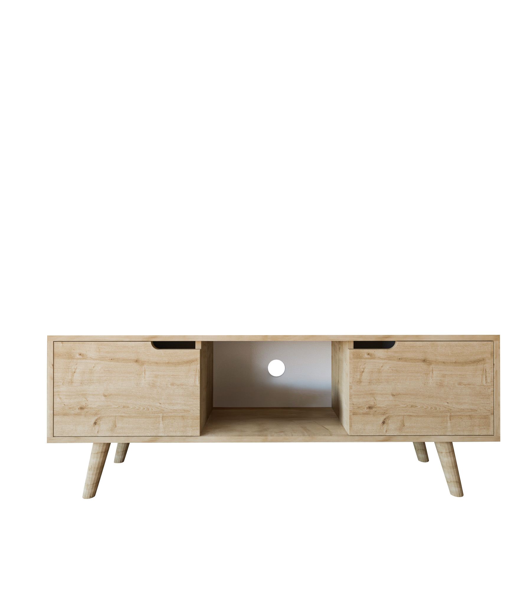 Comodă TV Hanah Home, PAL melaminat, 139.7 x 53 x 53 cm, sapphire stejar, 469ORN1718 — imaginea 3