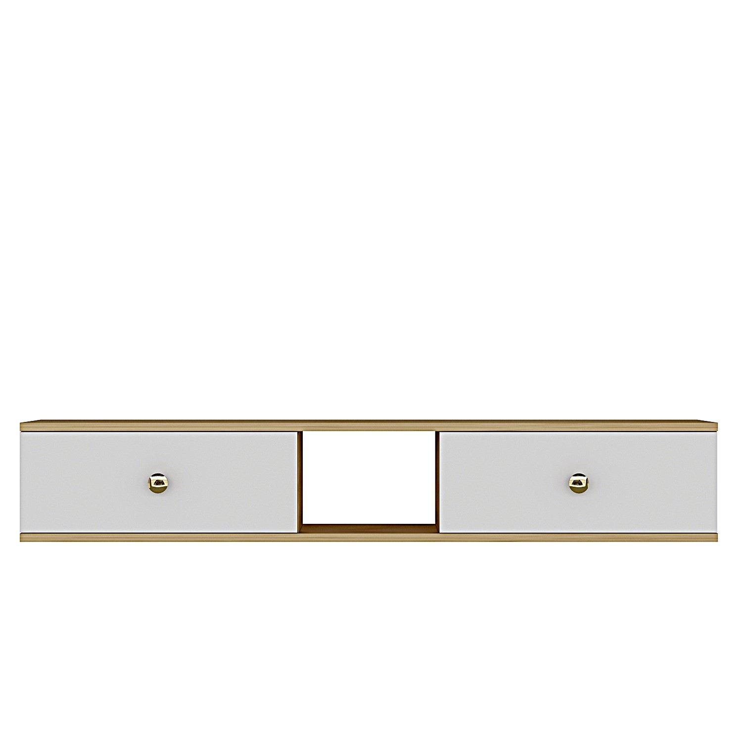 Comodă TV Hanah Home, PAL melaminat, 150 x 29.6 x 25.6 cm, sapphire stejar/alb, 555CHM1106 — imaginea 2